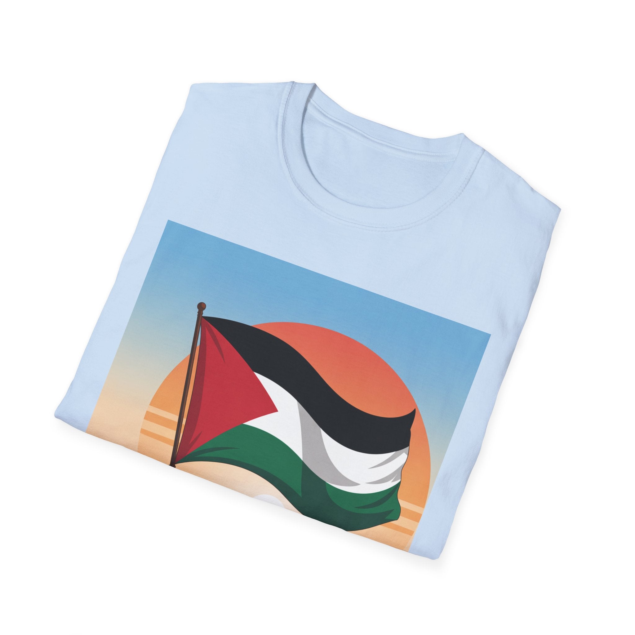 Palestine Pride Unisex Softstyle T-Shirt, Casual Wear, Statement Tee, Gift for Activists, Festival Apparel, Protest Clothing