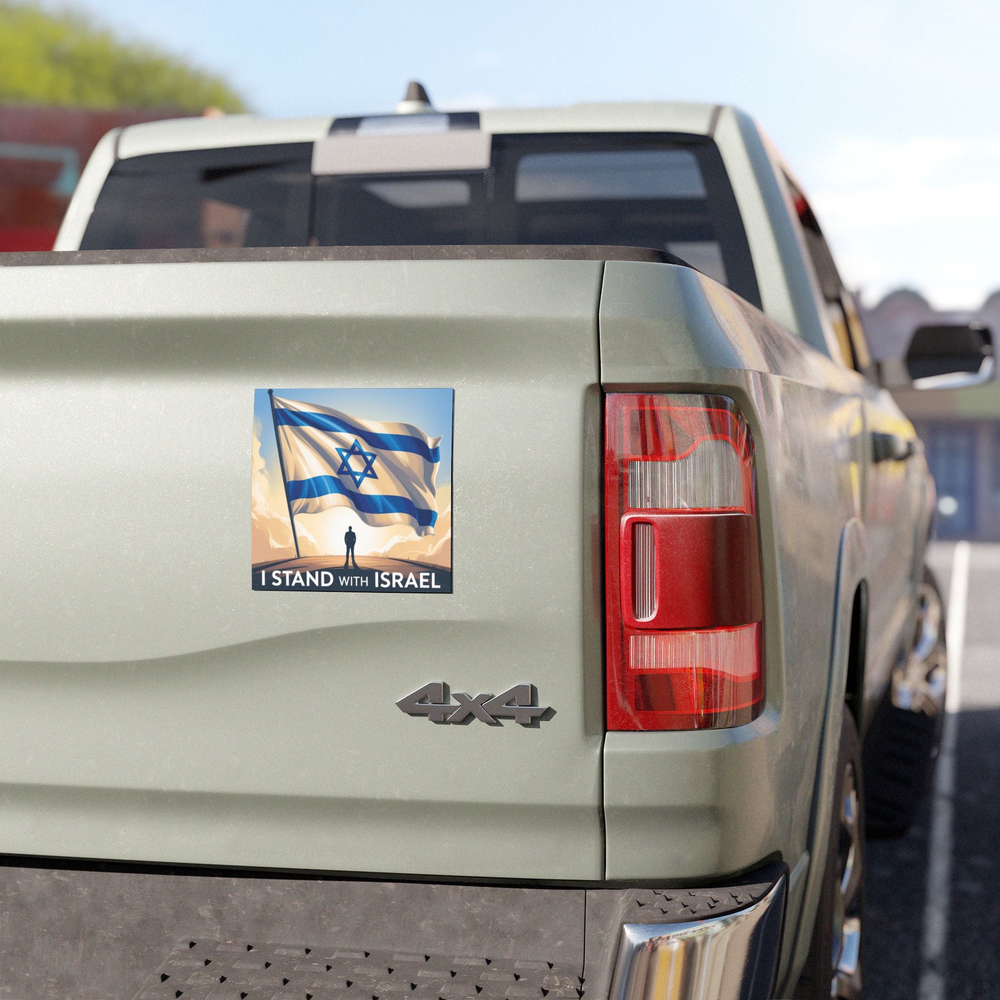 Car Magnets - I Stand with Israel, Supportive Car Decoration, Patriotic Gift, Travel Accessories, Outdoor Decor