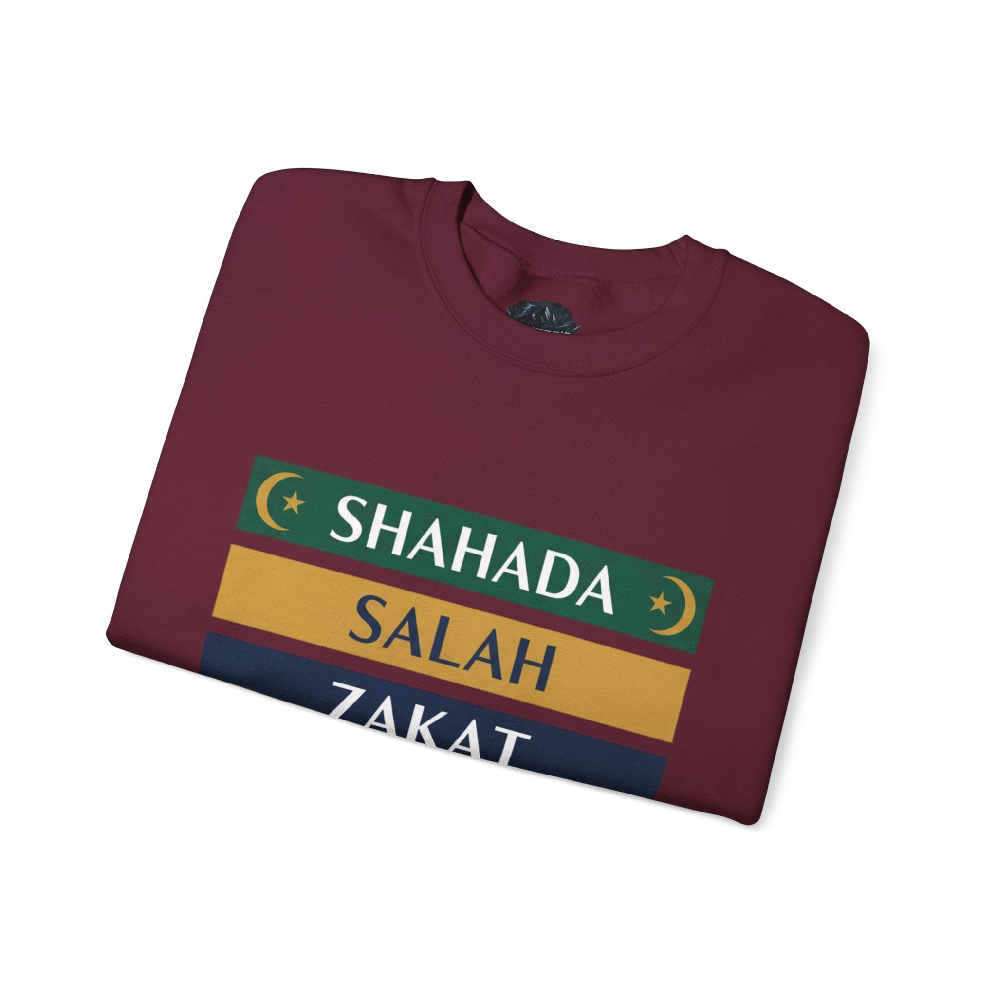 Islamic Pillars Sweatshirt — Shahada, Salah, Zakat, Fasting, Hajj Crewneck