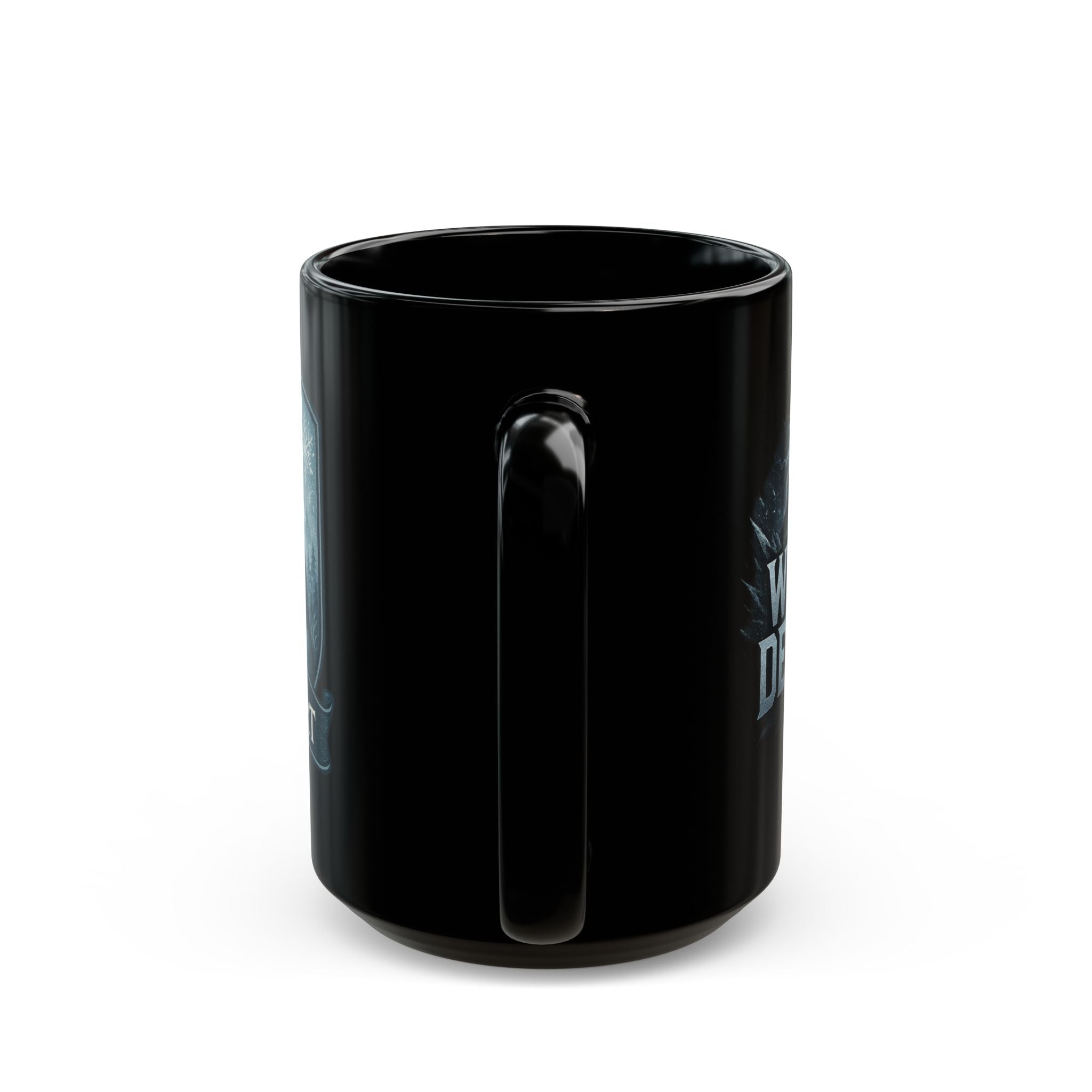 Fantasy-Themed Black Mug for House Lambert Fans, Wolf Design, Perfect Gift for Gamers, Coffee Lovers, Holidays, and Collectors
