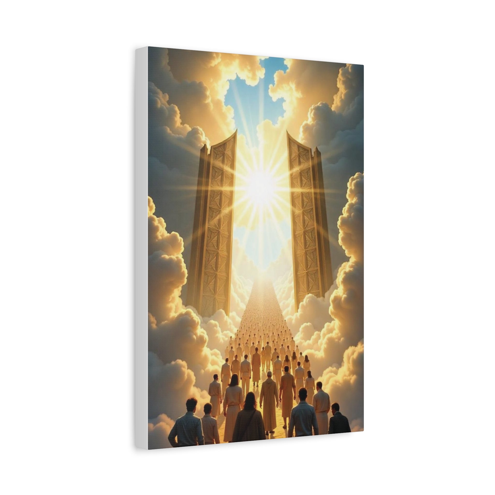 Inspirational Heavens Gate Matte Canvas Art, Uplifting Wall Decor, Hopeful Home Art, Motivational Canvas Print, Spiritual Canvas Decoration
