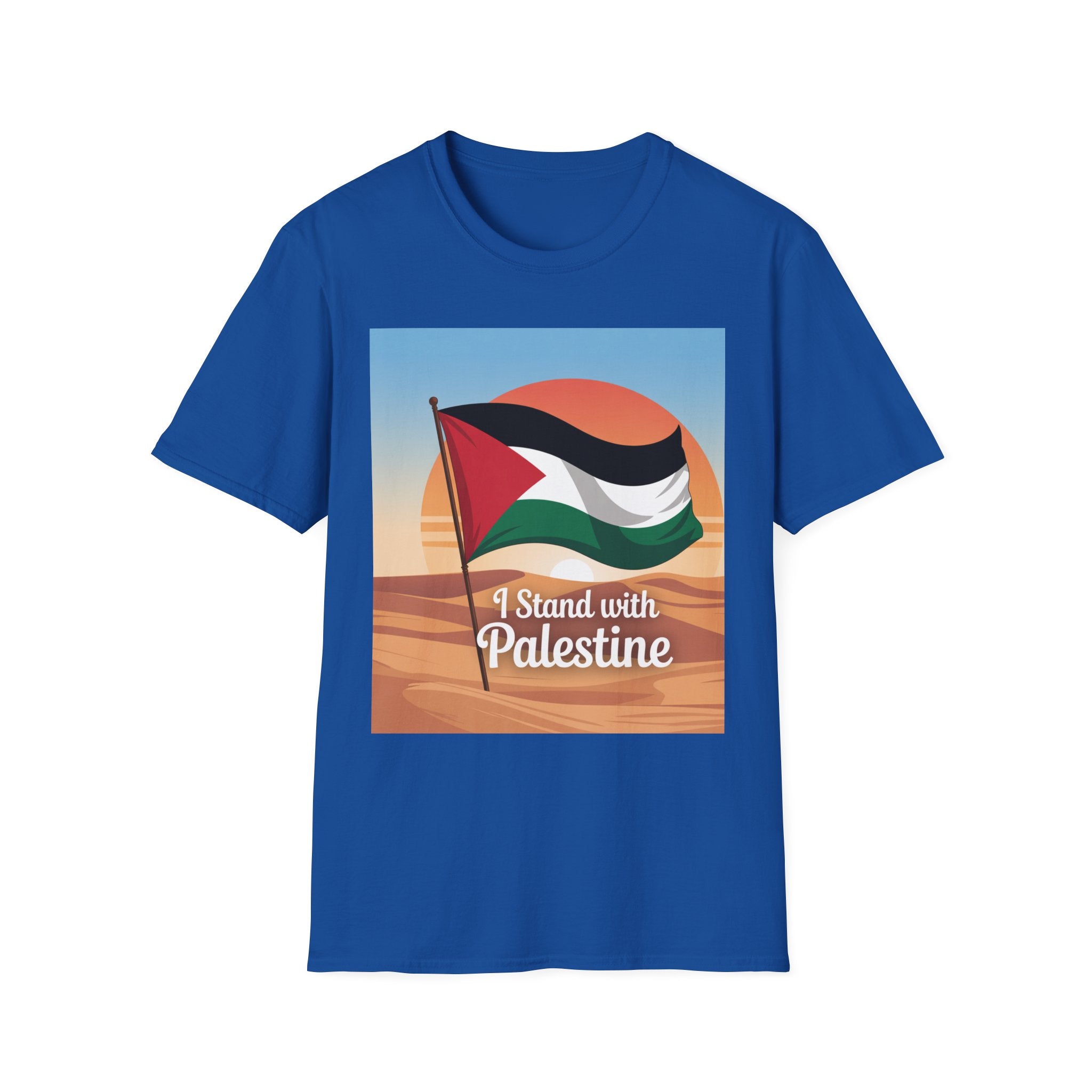 Palestine Pride Unisex Softstyle T-Shirt, Casual Wear, Statement Tee, Gift for Activists, Festival Apparel, Protest Clothing