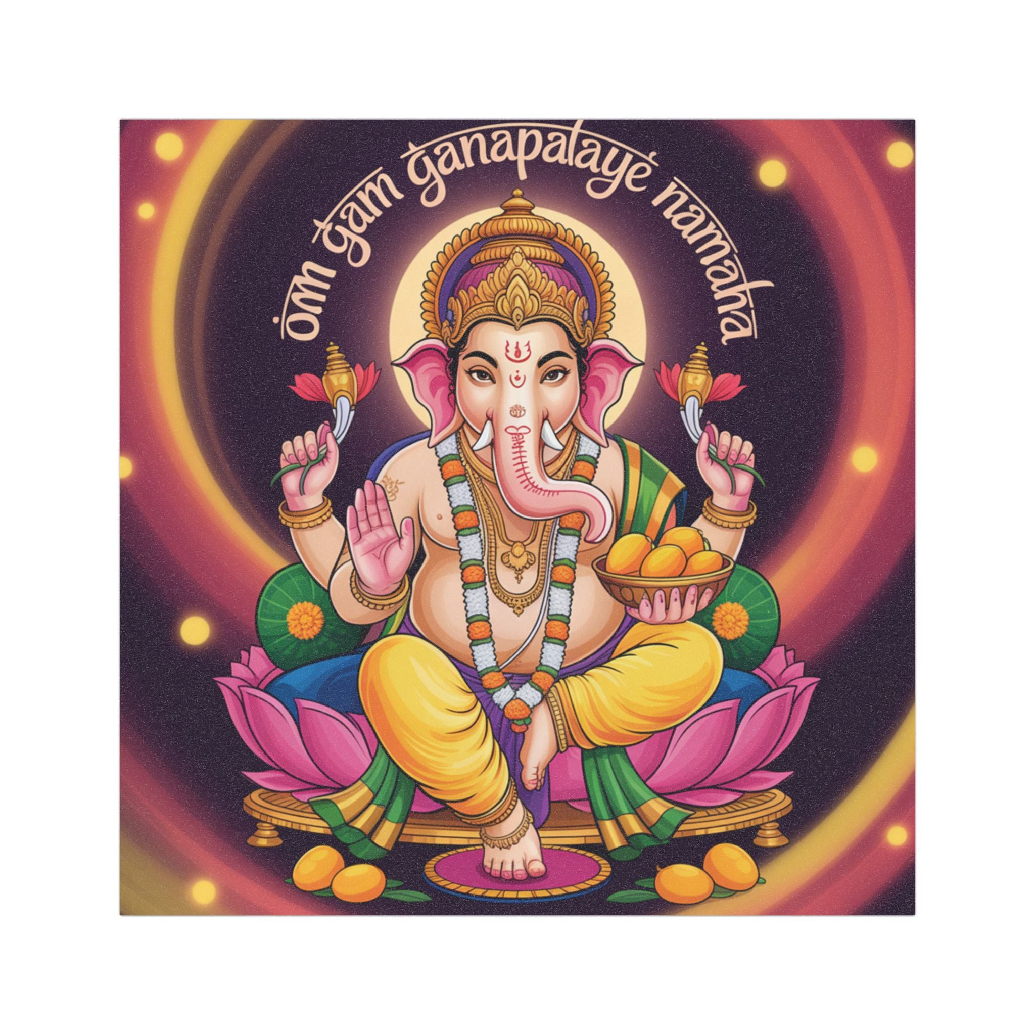 Om Ganesh Car Magnets - Spiritual Decor for Vehicles, Hindu Gift, Festival Decor, Good Luck Charm, Car Accessories