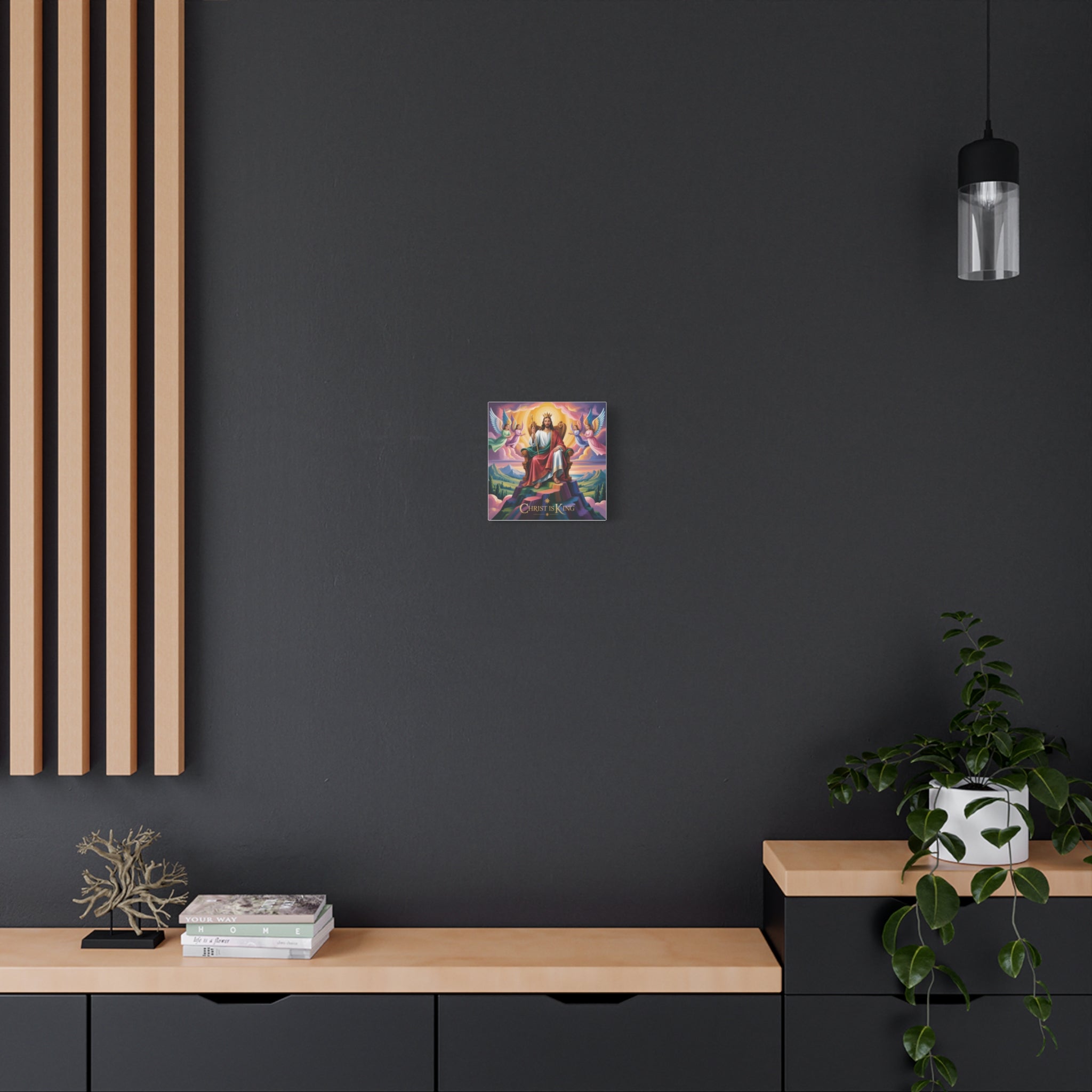Christ is King Matte Canvas Wall Art, Religious Home Decor, Inspirational Artwork, Christian Gift, Uplifting Wall Decor