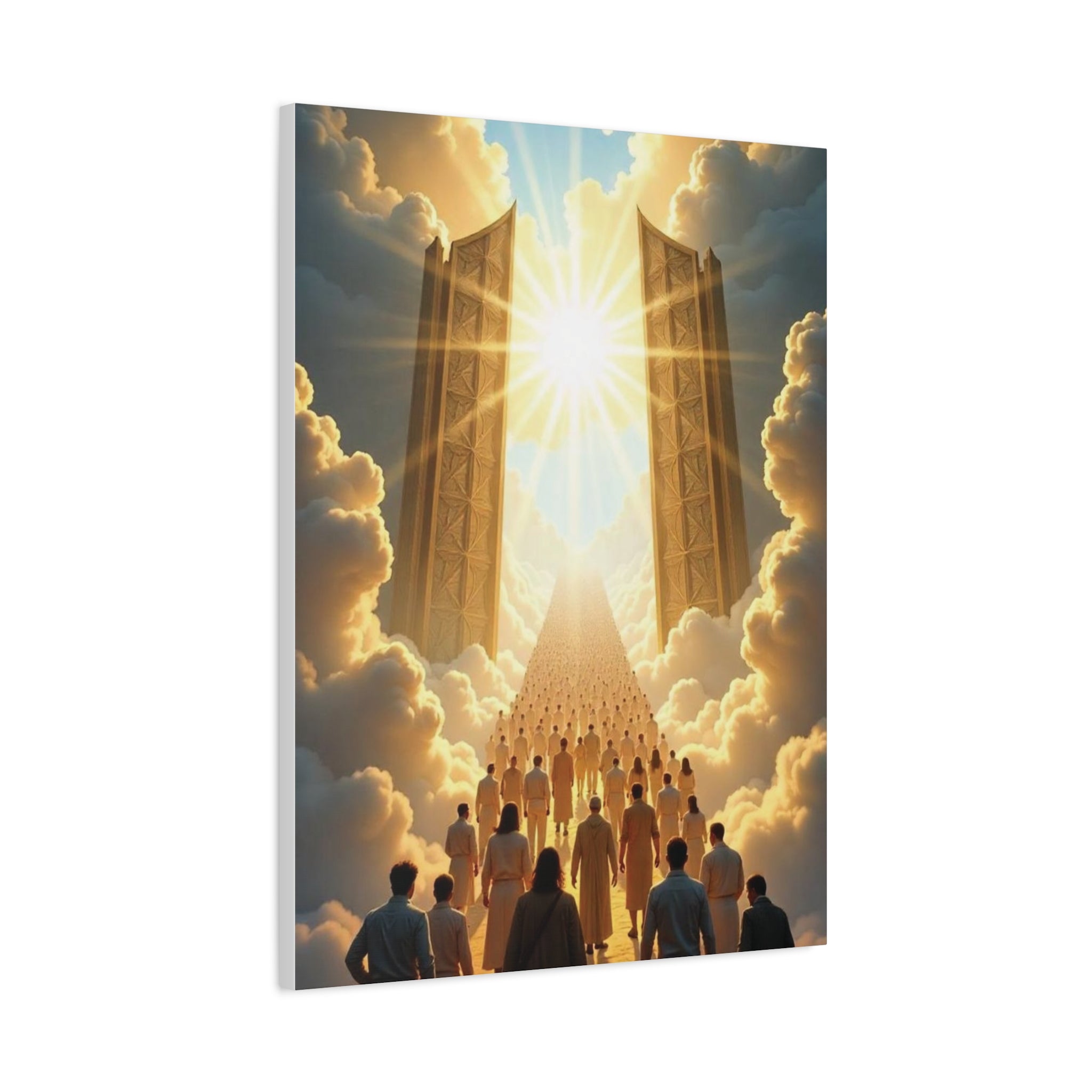 Inspirational Heavens Gate Matte Canvas Art, Uplifting Wall Decor, Hopeful Home Art, Motivational Canvas Print, Spiritual Canvas Decoration