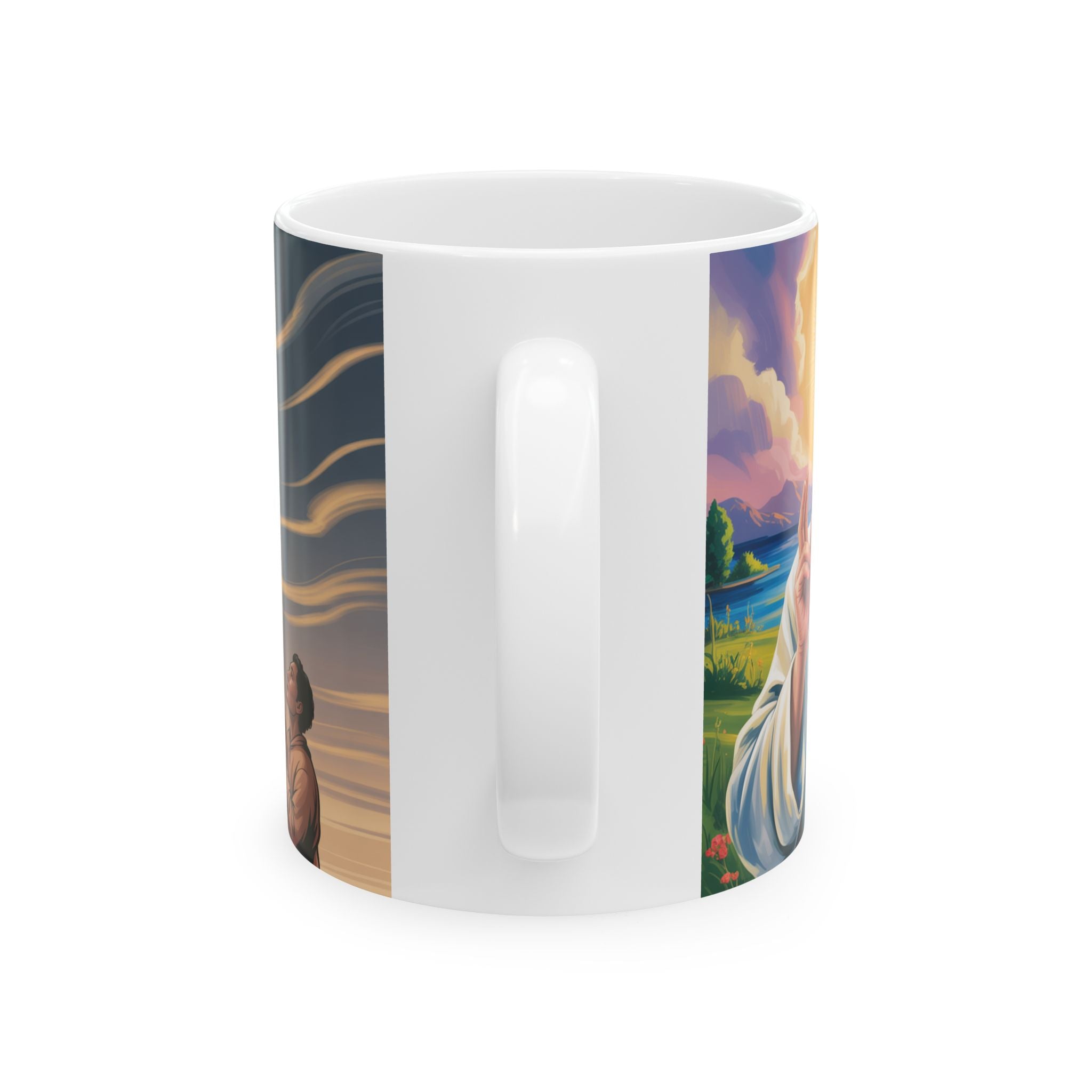 Jesus Christ/ Virgin Mary Mug, Spiritual Drinking Cup, Faith-Inspired Gift, Christian Keychains, Church Celebration, Inspirational Motivational