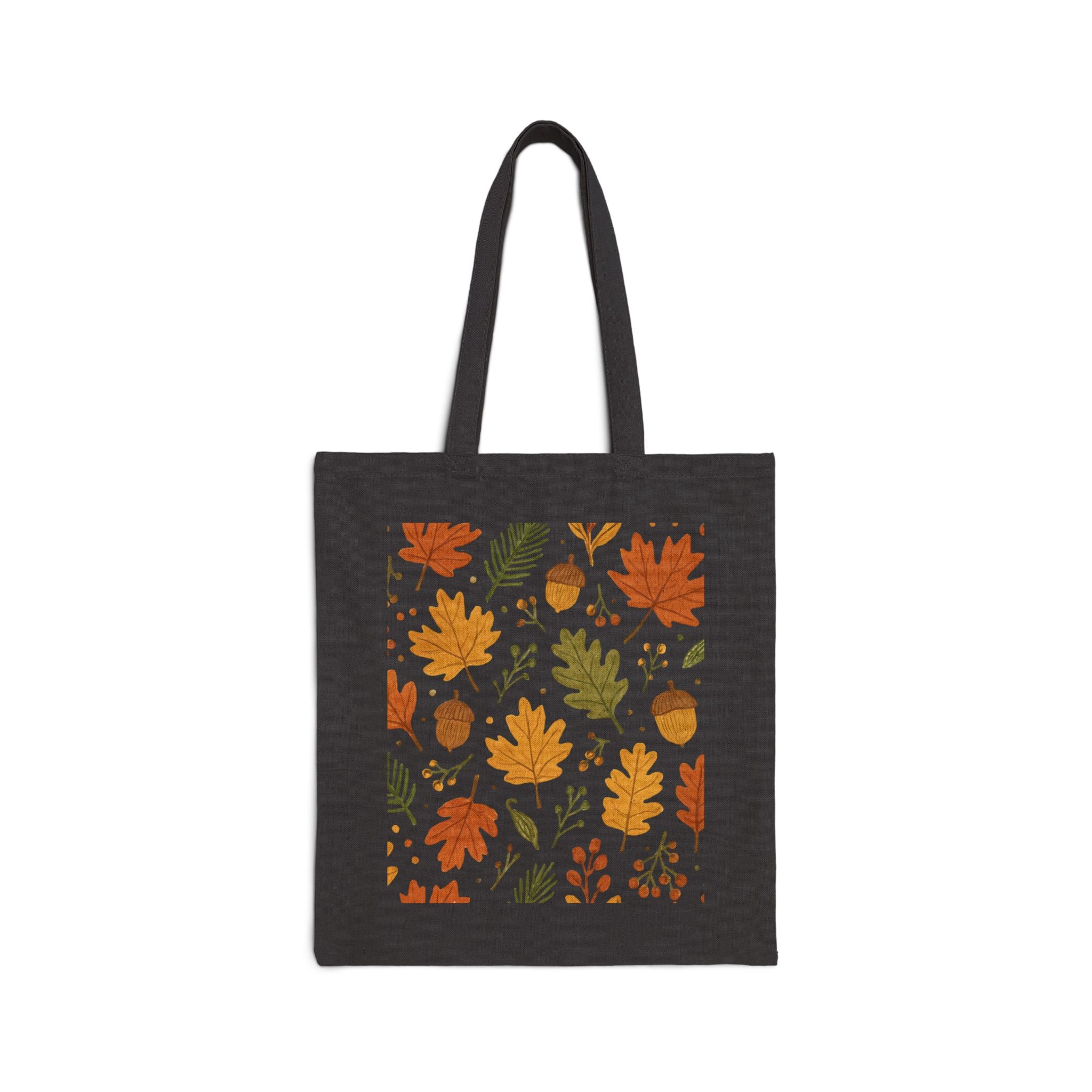 Fall Leaves Cotton Canvas Tote Bag