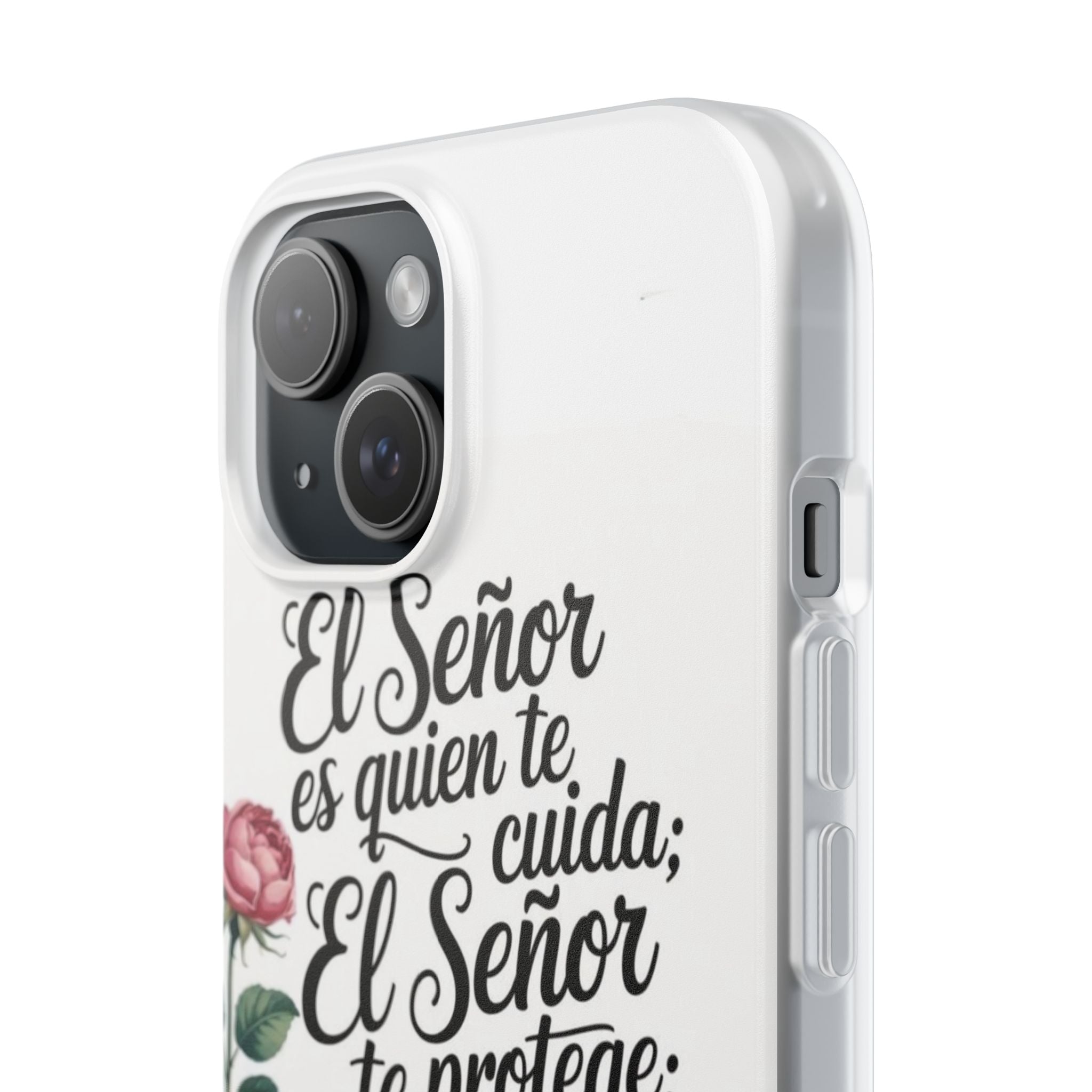 Inspirational Phone Case with Psalm 121:5 Quote, Flexi Case for Protection, Bible Verse Case, Gift for Faith Lovers, Spiritual Décor