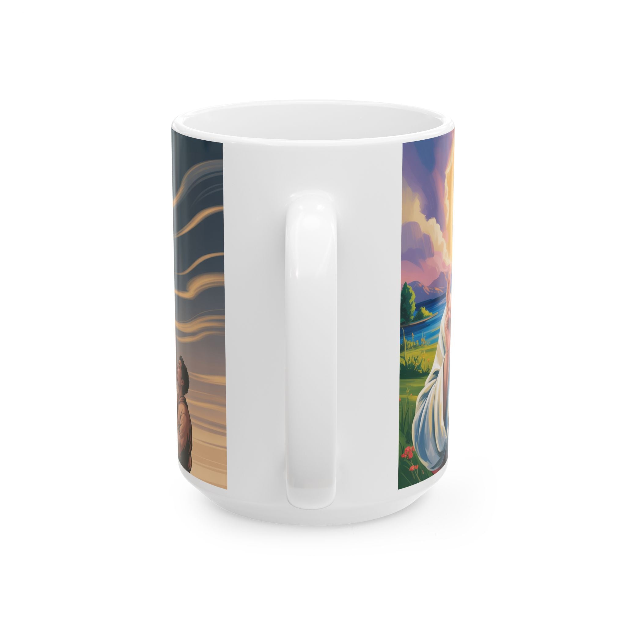 Jesus Christ/ Virgin Mary Mug, Spiritual Drinking Cup, Faith-Inspired Gift, Christian Keychains, Church Celebration, Inspirational Motivational