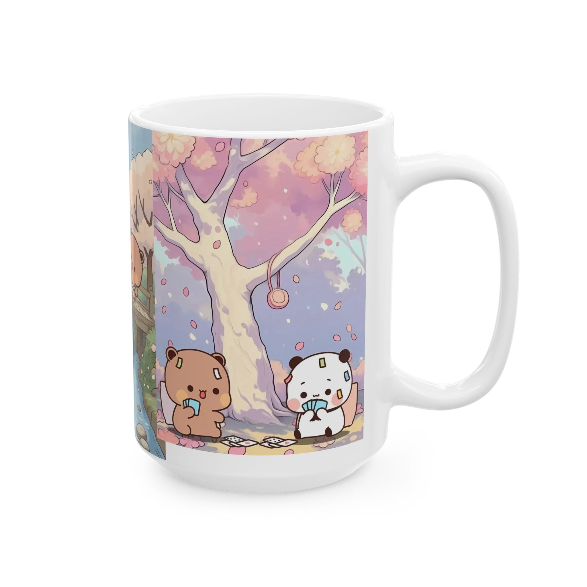 Cute Animal Ceramic Mug, Cozy Tea Cup, Adorable Gift for Animal Lovers, Coffee Lover's Mug, Unique Birthday Present, Spring Decor