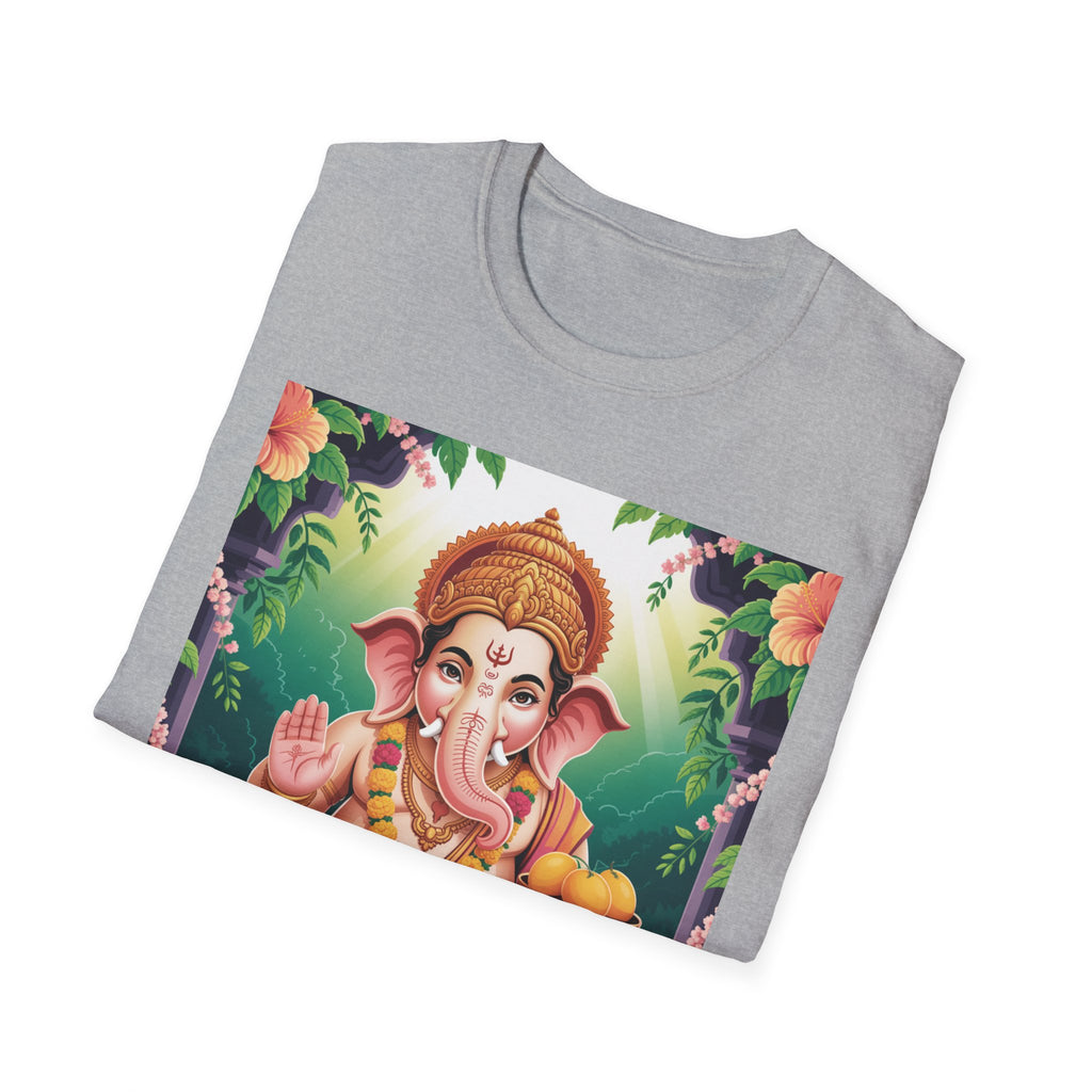 Vibrant Ganesha T-Shirt, Spiritual Unisex Tee, Festival Wear, Bohemian Style, Yoga Clothing, Gift for Her/Him