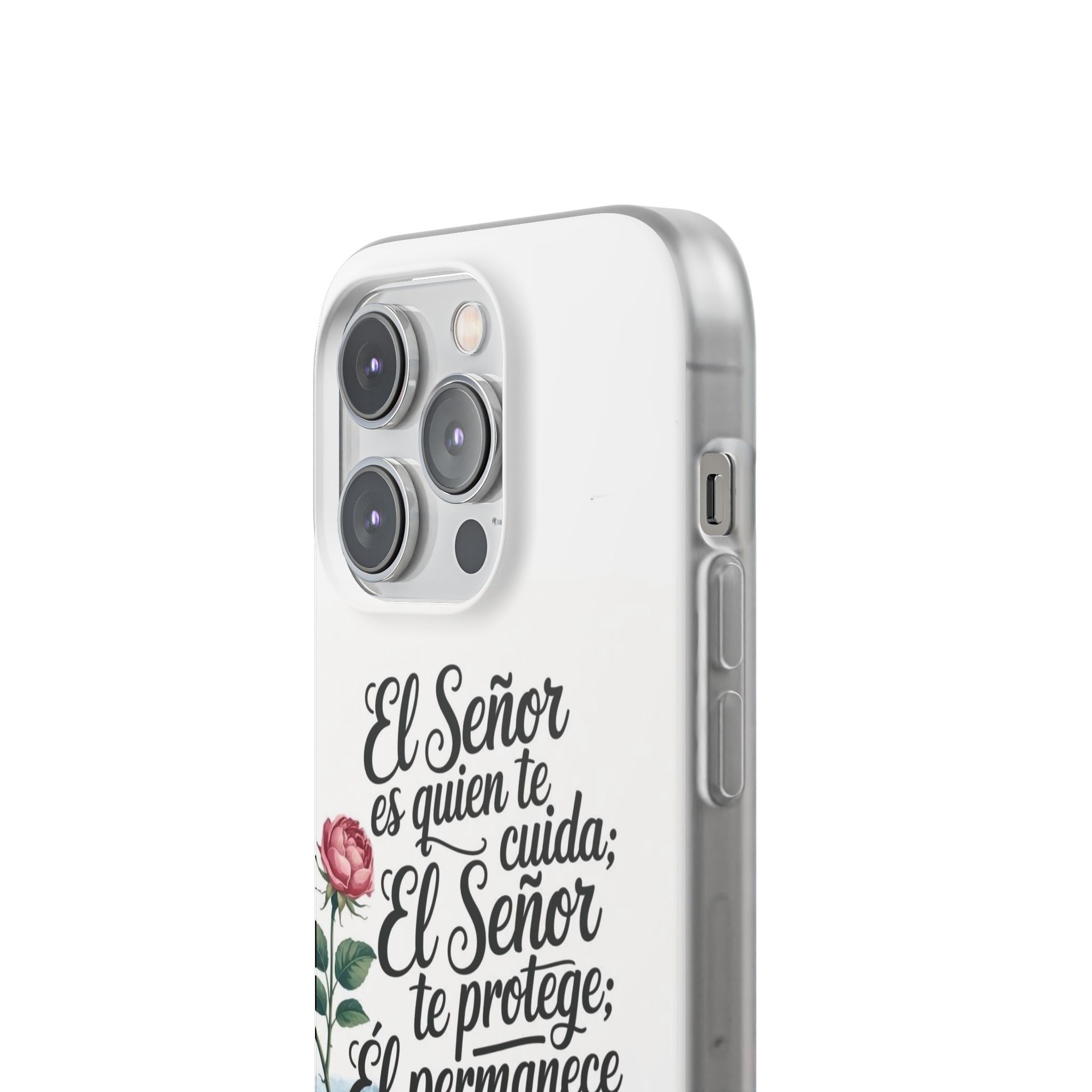 Inspirational Phone Case with Psalm 121:5 Quote, Flexi Case for Protection, Bible Verse Case, Gift for Faith Lovers, Spiritual Décor