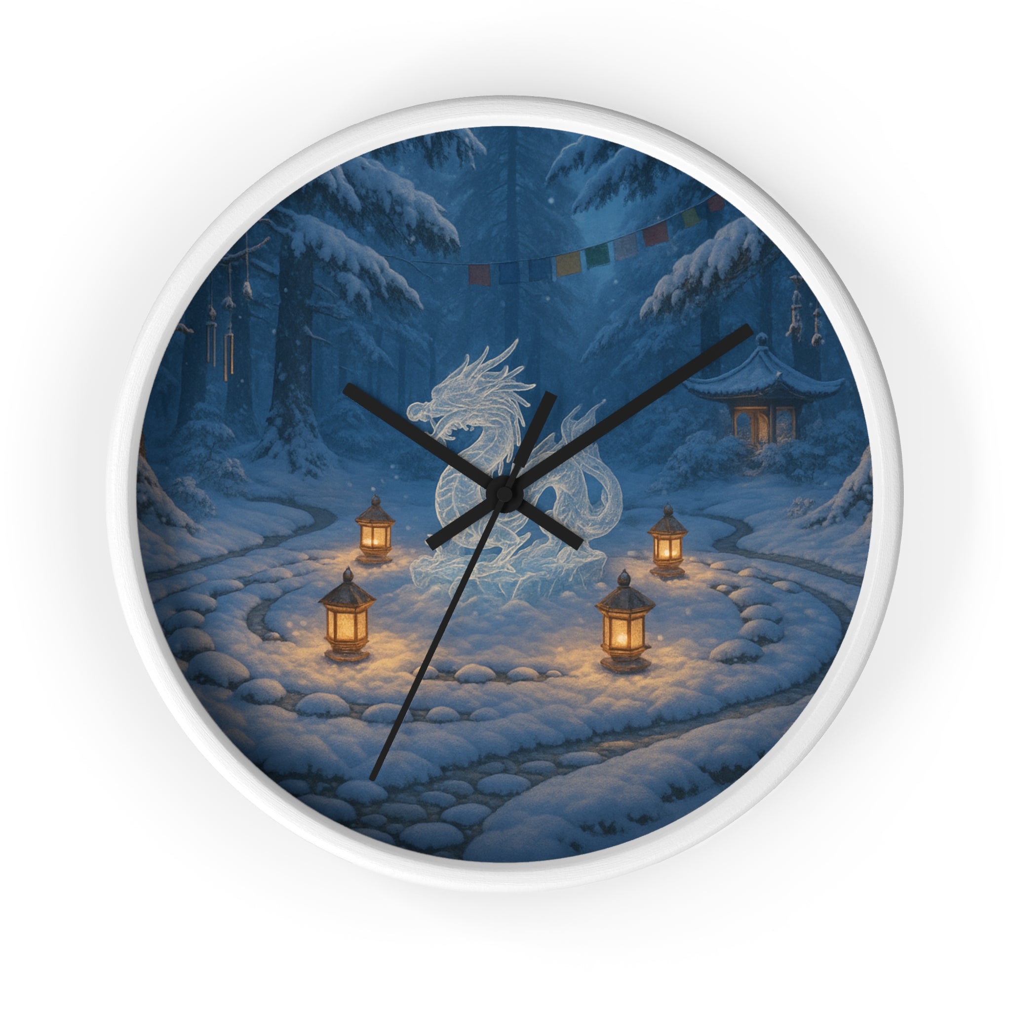 Serene Dragon Wall Clock - Cozy Home Decor, Fantasy Clock, Unique Gift for Dragons Lovers, Timeless Elegance, Asian-Inspired Style
