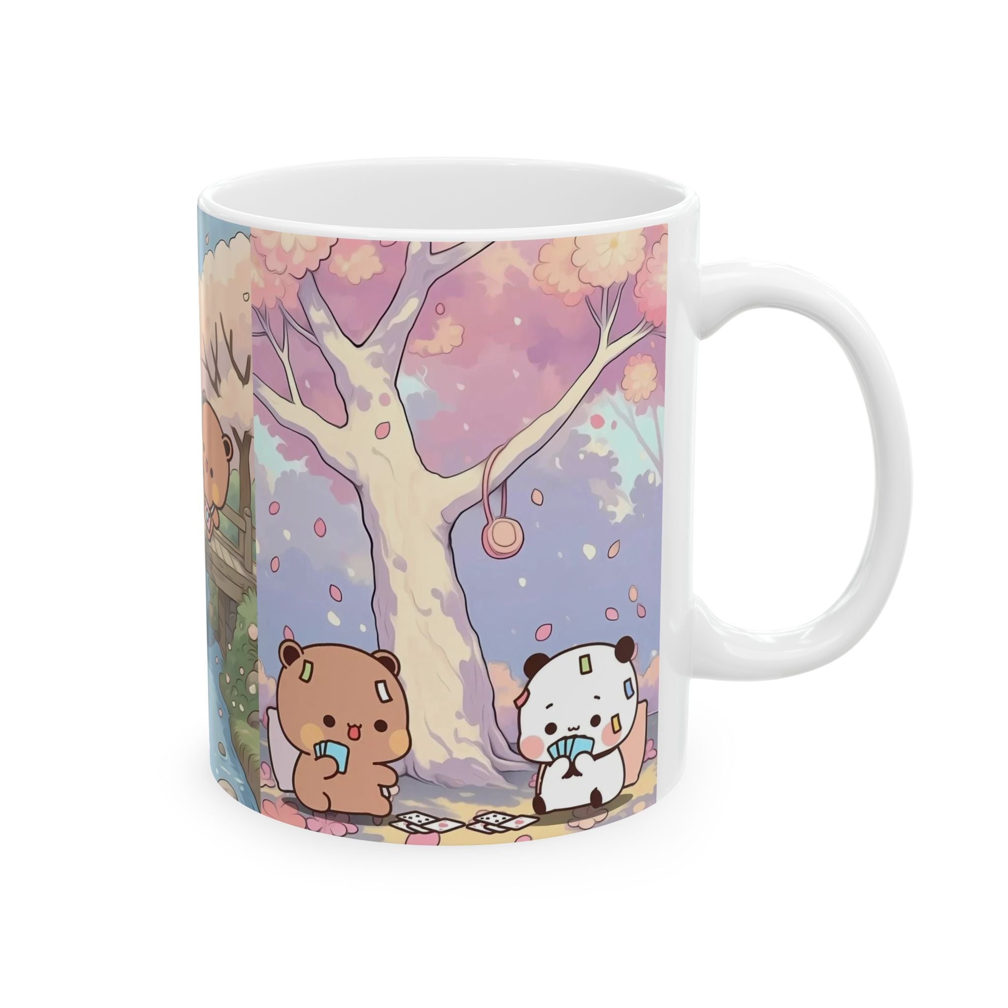 Cute Animal Ceramic Mug, Cozy Tea Cup, Adorable Gift for Animal Lovers, Coffee Lover's Mug, Unique Birthday Present, Spring Decor
