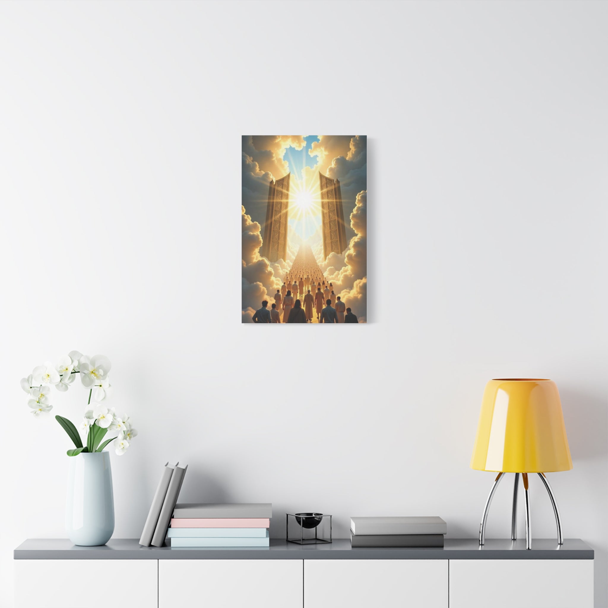 Inspirational Heavens Gate Matte Canvas Art, Uplifting Wall Decor, Hopeful Home Art, Motivational Canvas Print, Spiritual Canvas Decoration