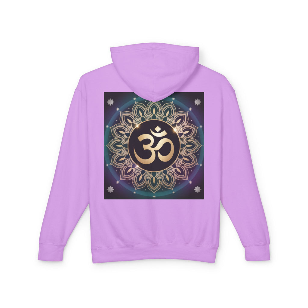 Spiritual Unisex Hoodie, Inspirational Hooded Sweatshirt, Yoga Apparel, Meditation Fashion, Ganesh and Om Design