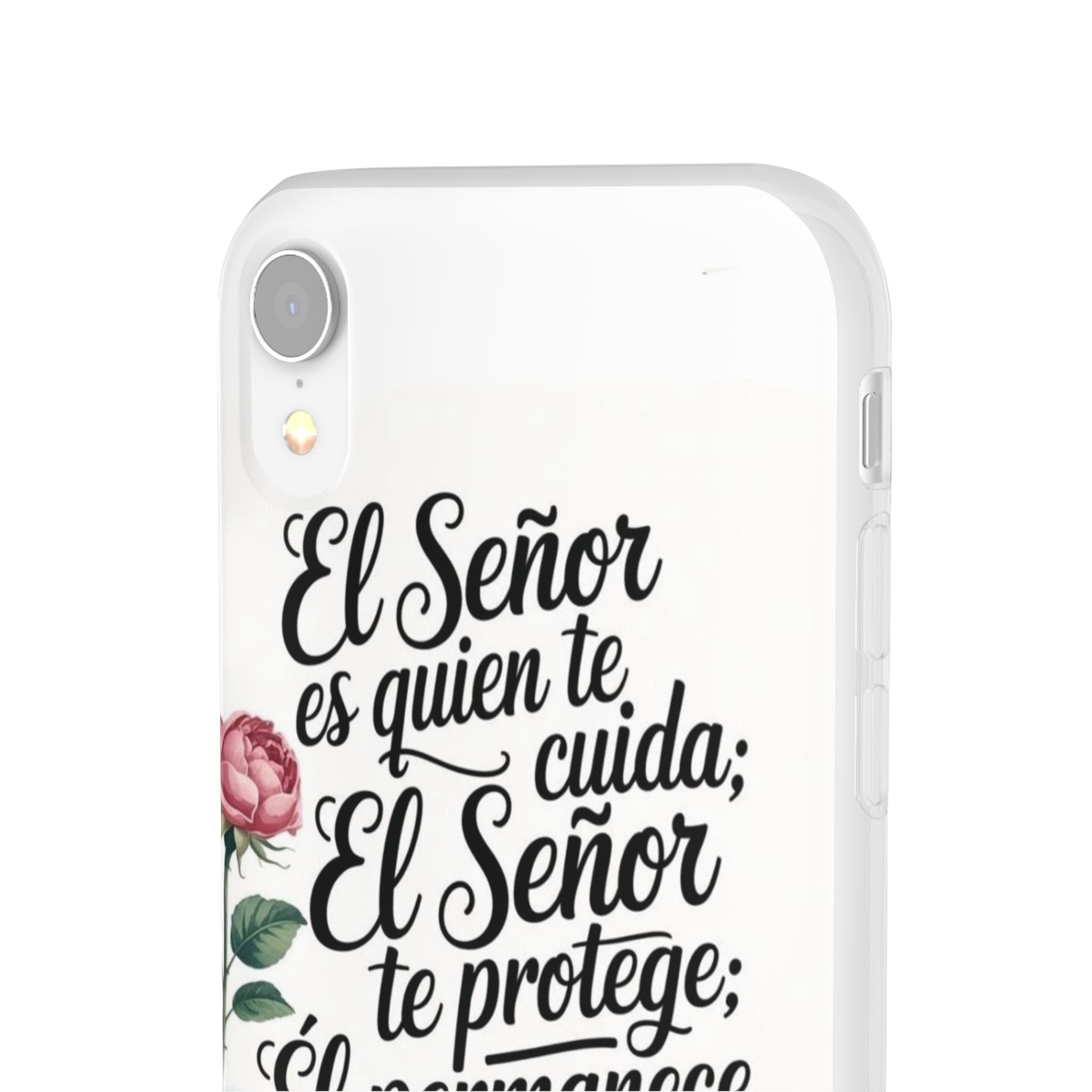Inspirational Phone Case with Psalm 121:5 Quote, Flexi Case for Protection, Bible Verse Case, Gift for Faith Lovers, Spiritual Décor