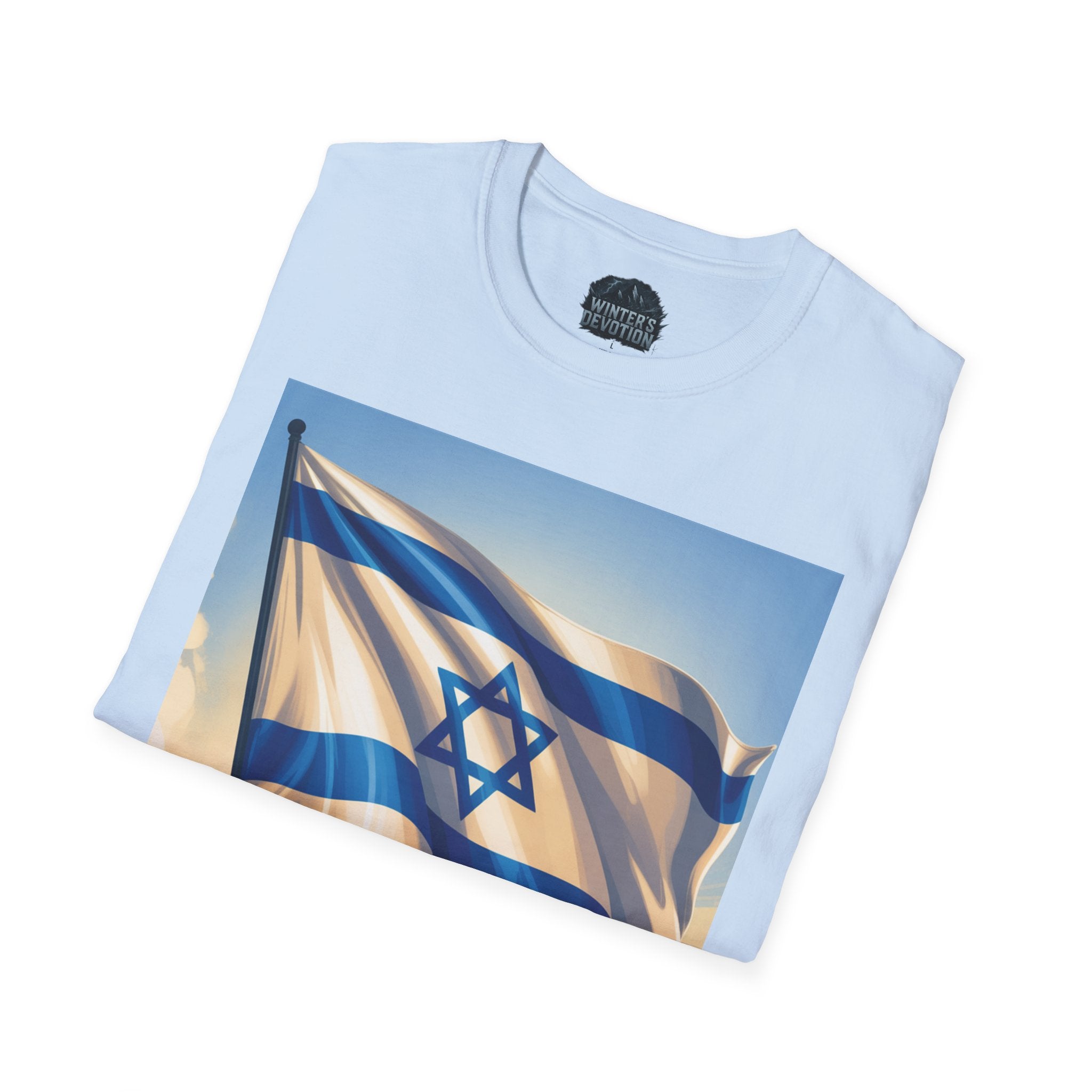I Stand with Israel Unisex Softstyle T-Shirt, Patriotic Tee, Support Shirt, Gift for Activists, Israel Pride Apparel