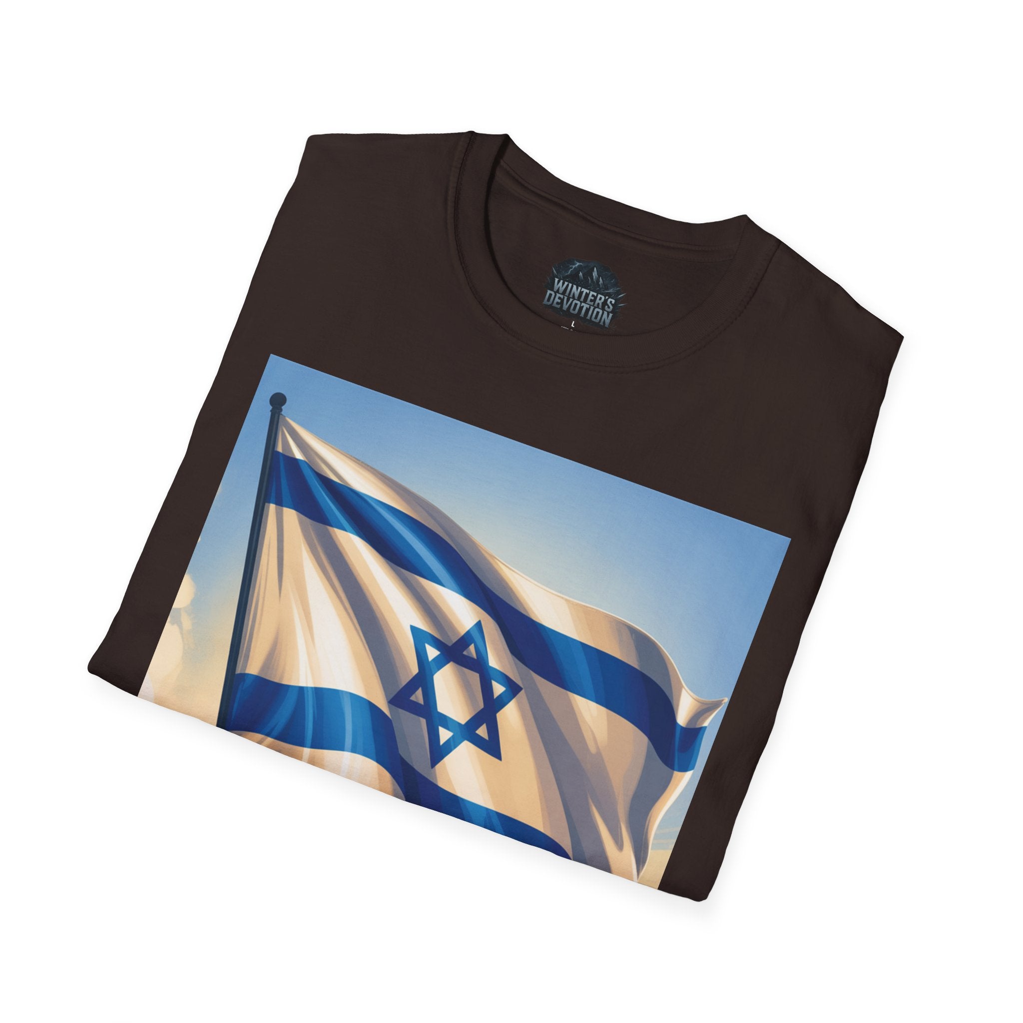 I Stand with Israel Unisex Softstyle T-Shirt, Patriotic Tee, Support Shirt, Gift for Activists, Israel Pride Apparel