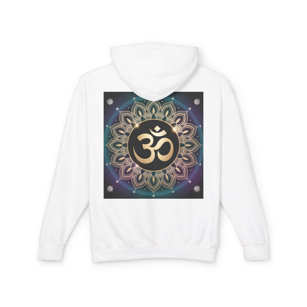 Spiritual Unisex Hoodie, Inspirational Hooded Sweatshirt, Yoga Apparel, Meditation Fashion, Ganesh and Om Design