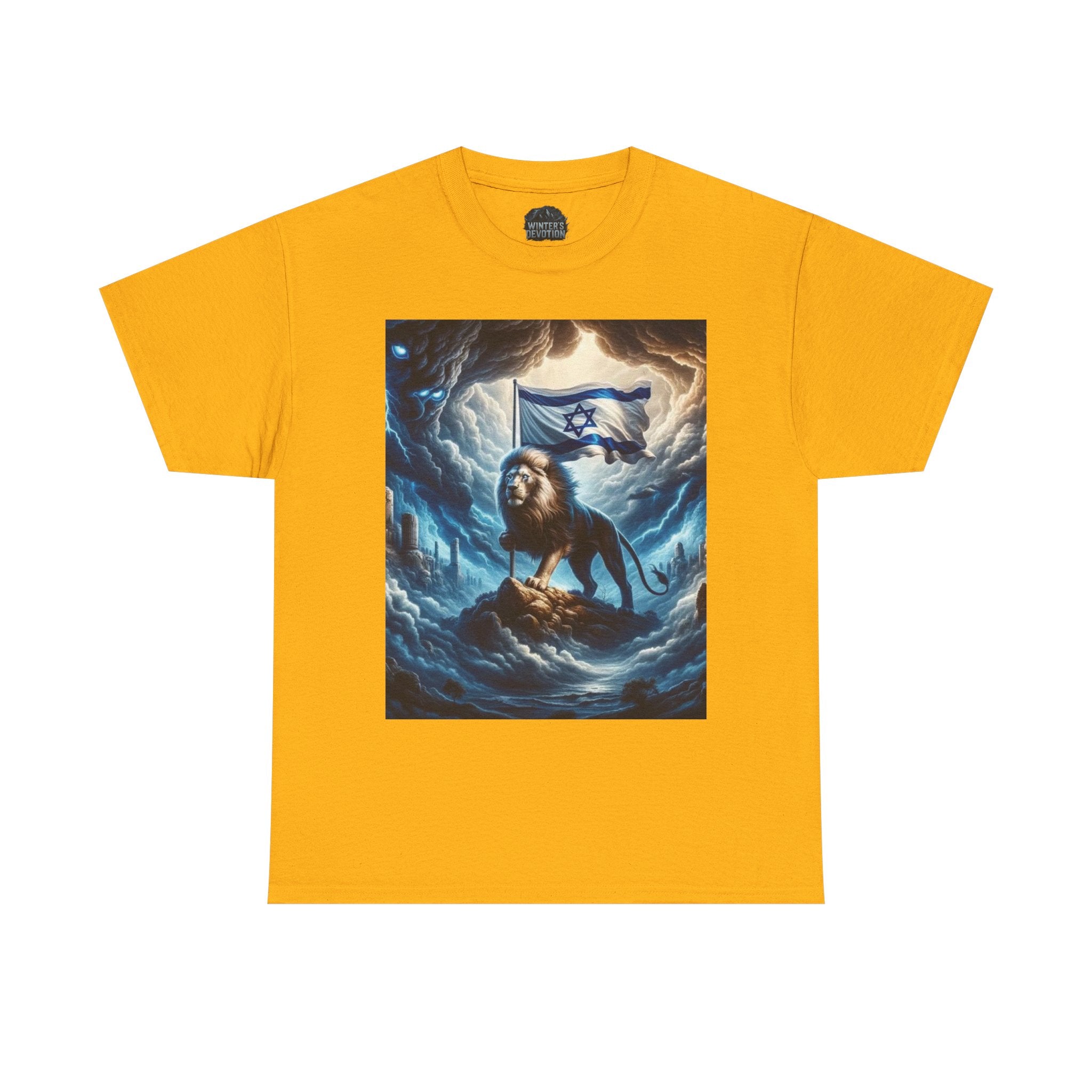 Majestic Lion Unisex Heavy Cotton Tee - Inspirational Apparel, Gift for Animal Lovers, Graphic Tee, Unique T-Shirt, Casual Wear