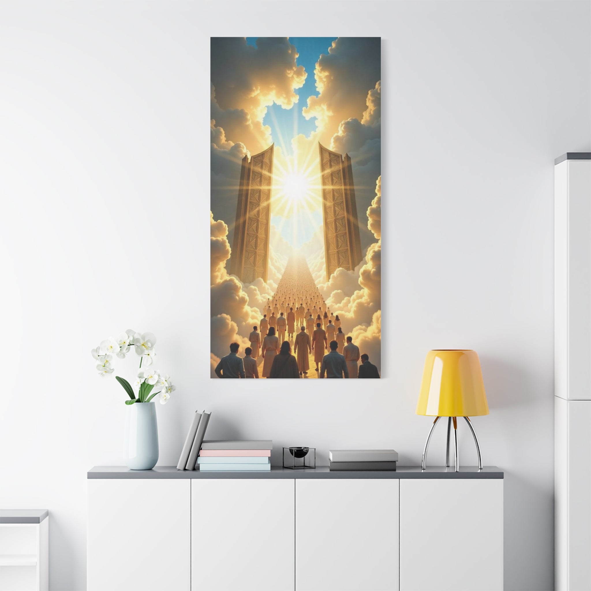 Inspirational Heavens Gate Matte Canvas Art, Uplifting Wall Decor, Hopeful Home Art, Motivational Canvas Print, Spiritual Canvas Decoration