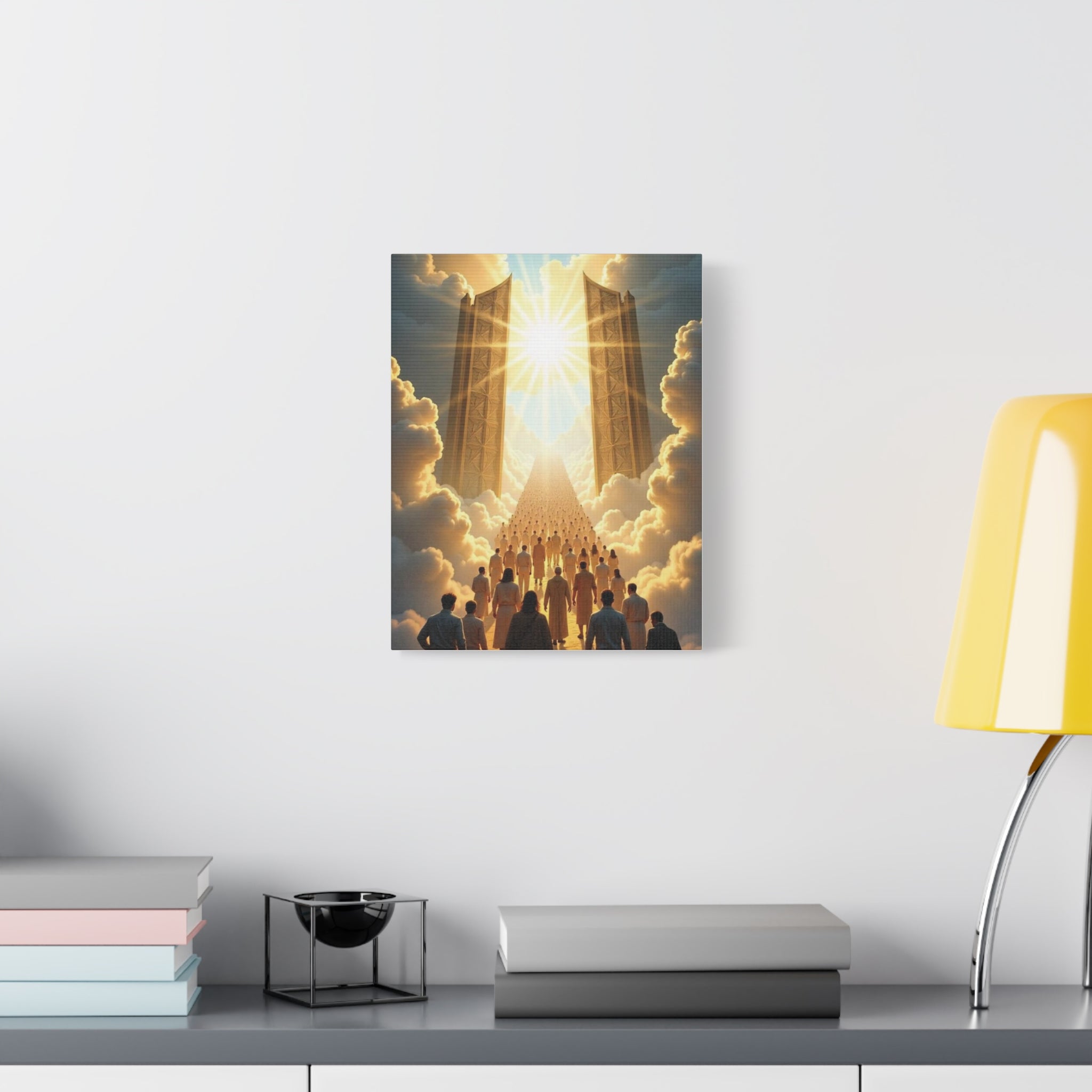Inspirational Heavens Gate Matte Canvas Art, Uplifting Wall Decor, Hopeful Home Art, Motivational Canvas Print, Spiritual Canvas Decoration