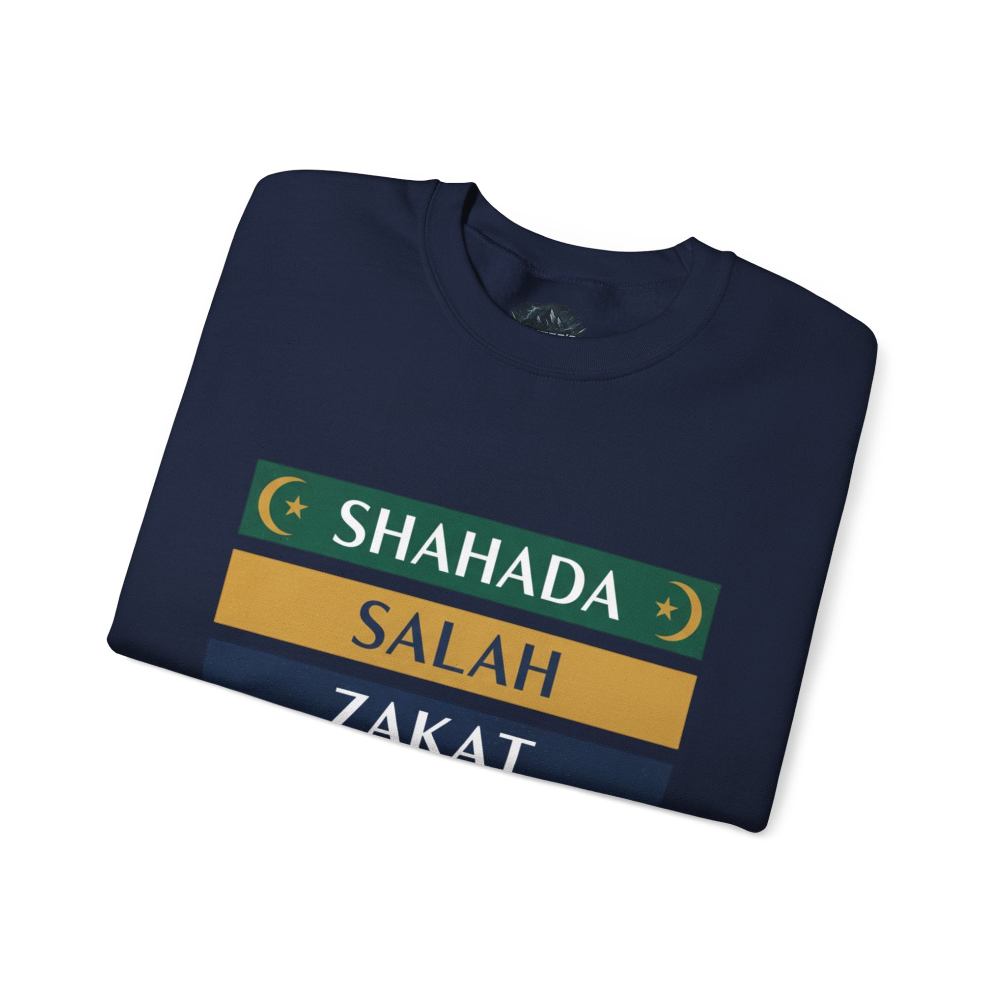 Islamic Pillars Sweatshirt — Shahada, Salah, Zakat, Fasting, Hajj Crewneck
