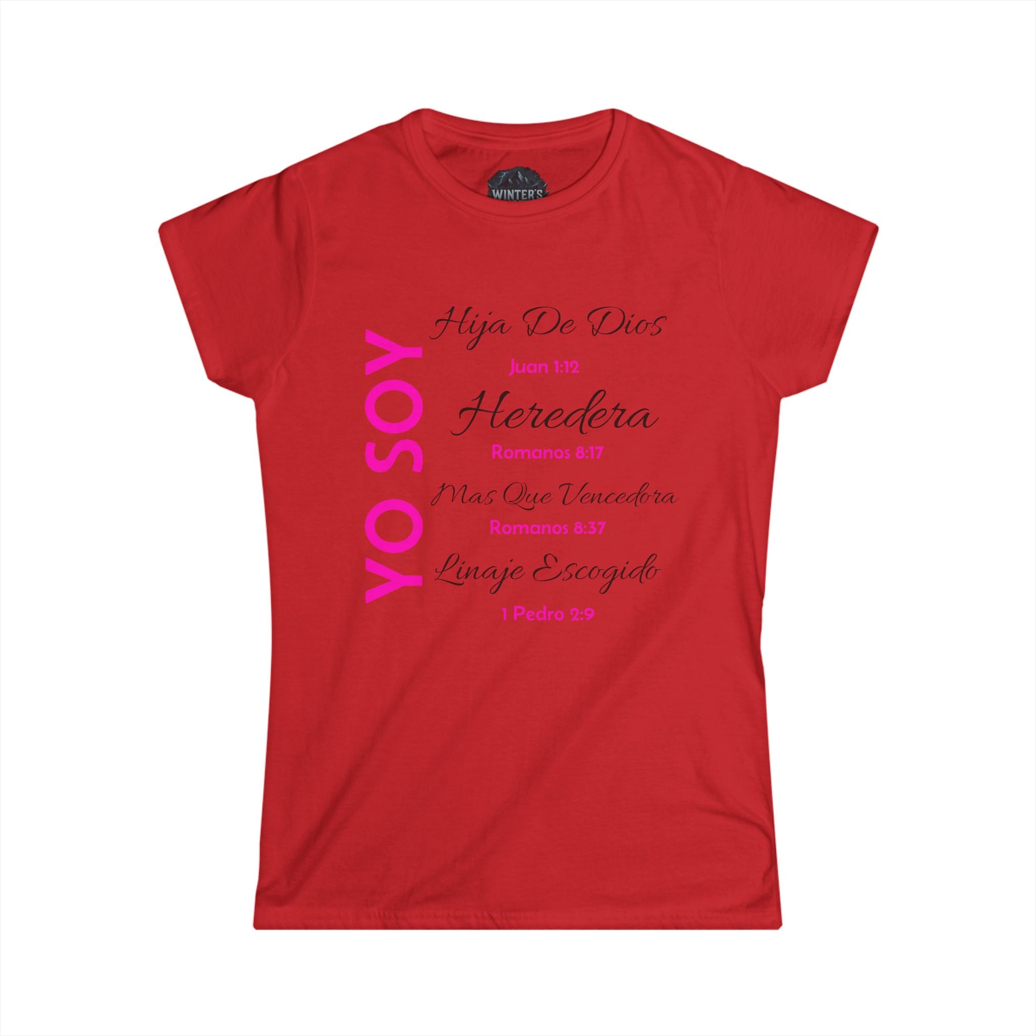 Inspirational Women’s Softstyle Tee, Faith-Based T-Shirt, Christian Apparel, Gift for Her, Motivational Quote Tee