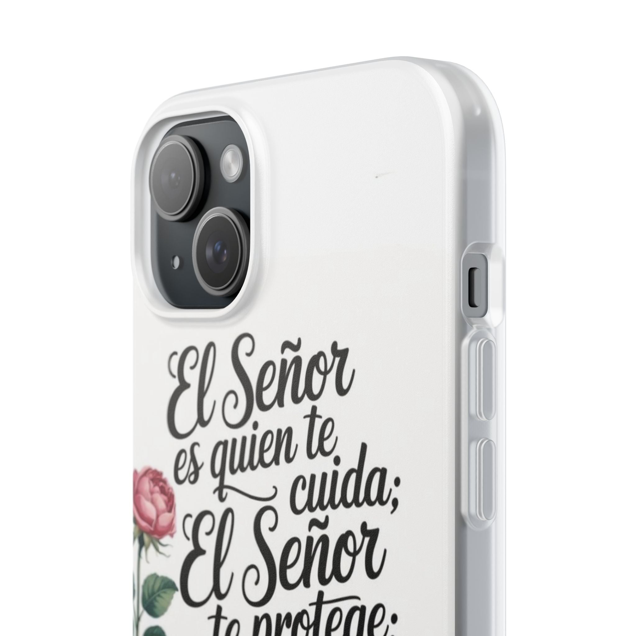 Inspirational Phone Case with Psalm 121:5 Quote, Flexi Case for Protection, Bible Verse Case, Gift for Faith Lovers, Spiritual Décor