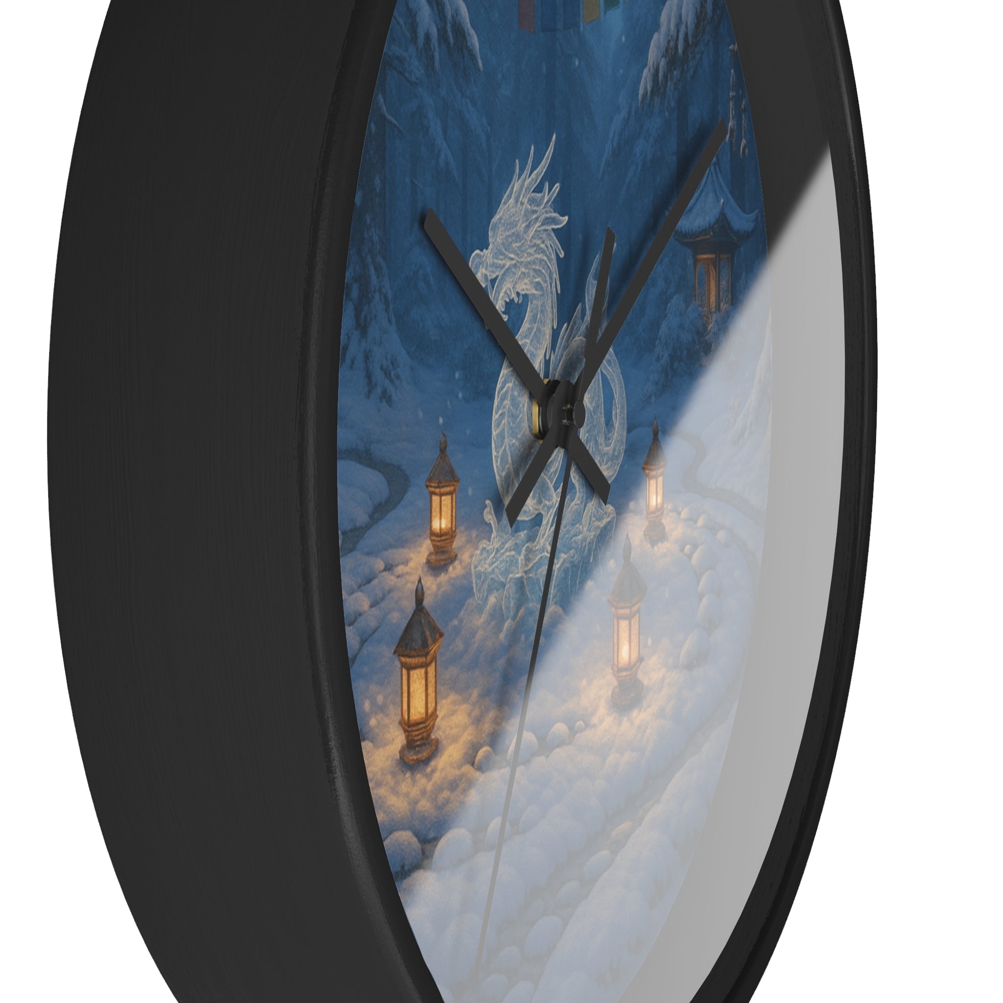 Serene Dragon Wall Clock - Cozy Home Decor, Fantasy Clock, Unique Gift for Dragons Lovers, Timeless Elegance, Asian-Inspired Style