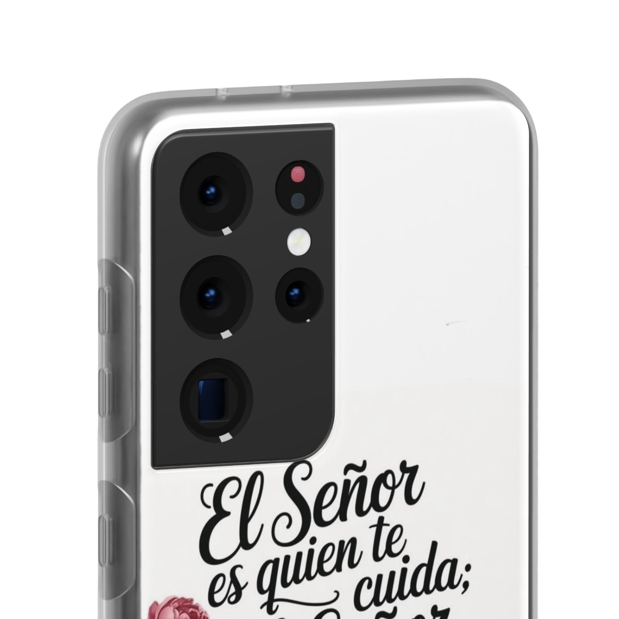 Inspirational Phone Case with Psalm 121:5 Quote, Flexi Case for Protection, Bible Verse Case, Gift for Faith Lovers, Spiritual Décor