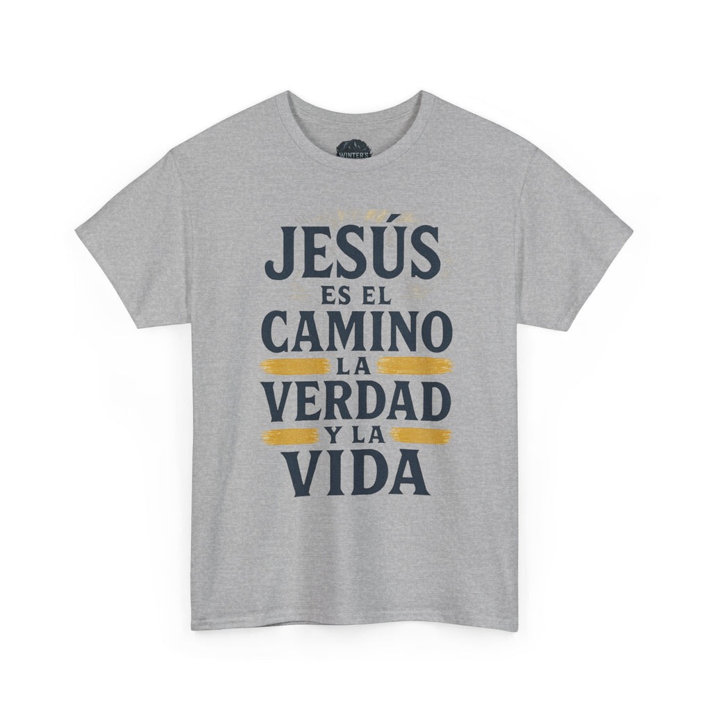 Christian T-Shirt — "Jesús es el camino, la verdad y la vida" Spanish Faith Tee