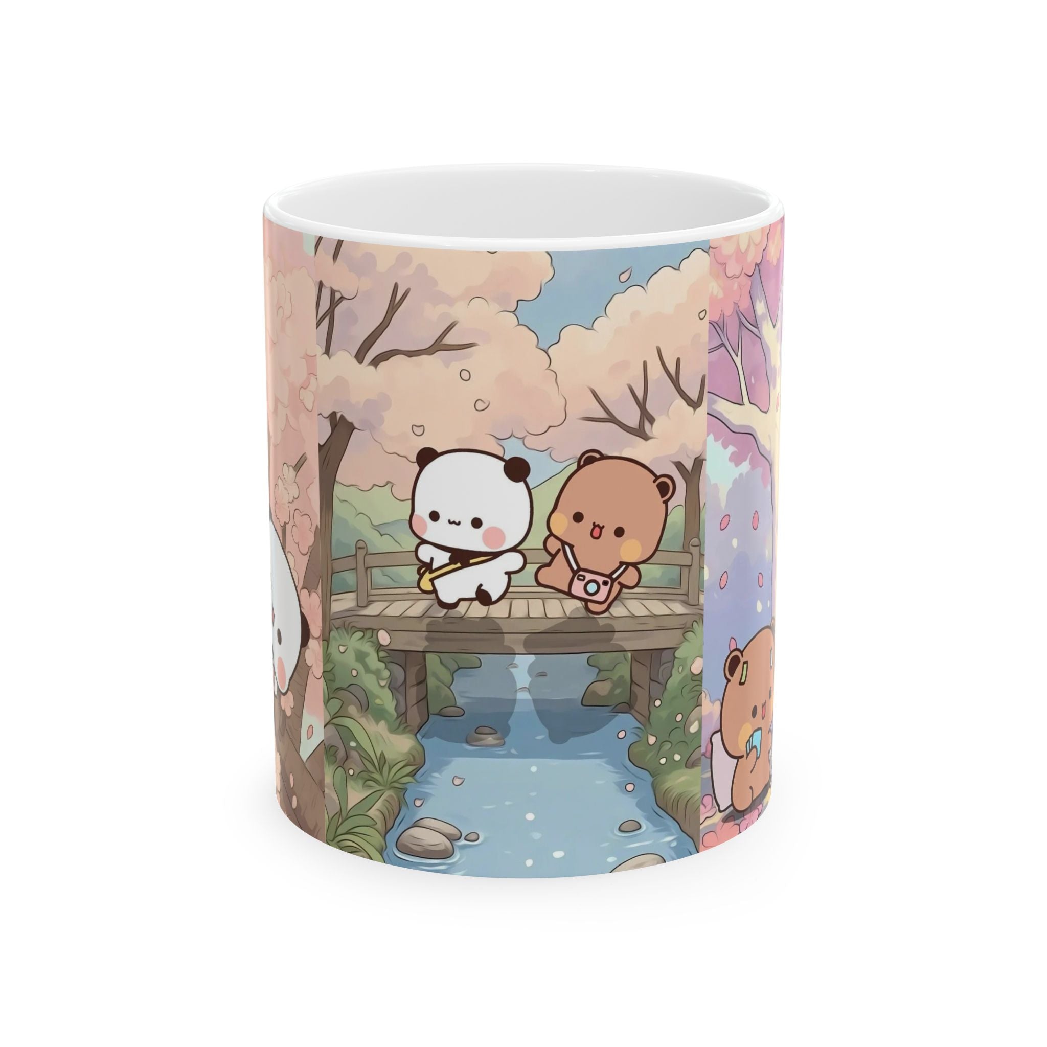 Bubu Dudu Cute Animal Ceramic Mug, Cozy Tea Cup, Adorable Gift for Animal Lovers, Coffee Lover's Mug, Unique Birthday Present, Spring Decor