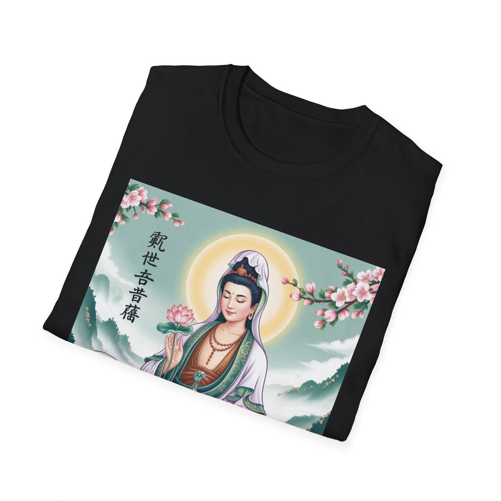 Buddha Guan Yin Graphic T-Shirt, Spiritual Tee, Meditation Top, Zen Apparel, Gift for Yogis, Mindfulness Clothing