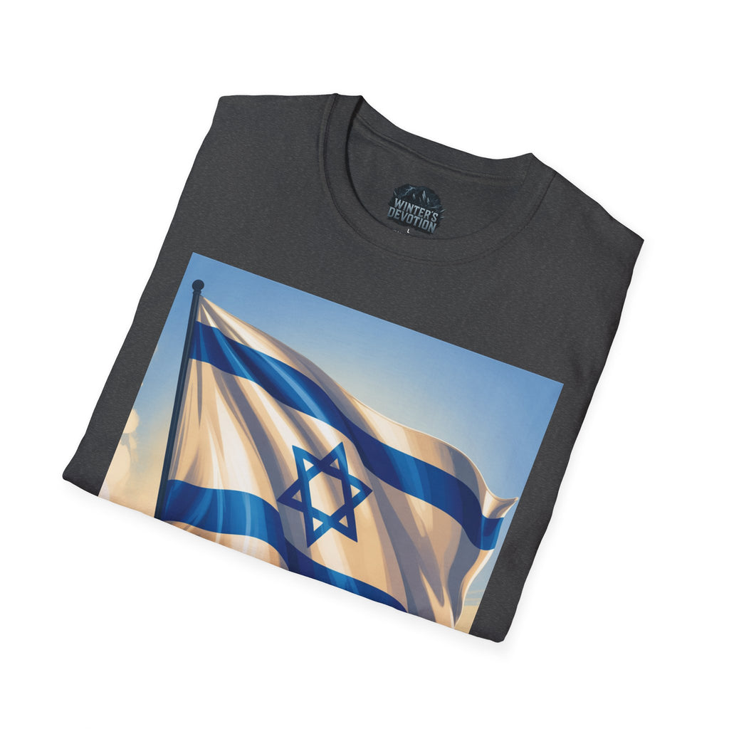 I Stand with Israel Unisex Softstyle T-Shirt, Patriotic Tee, Support Shirt, Gift for Activists, Israel Pride Apparel