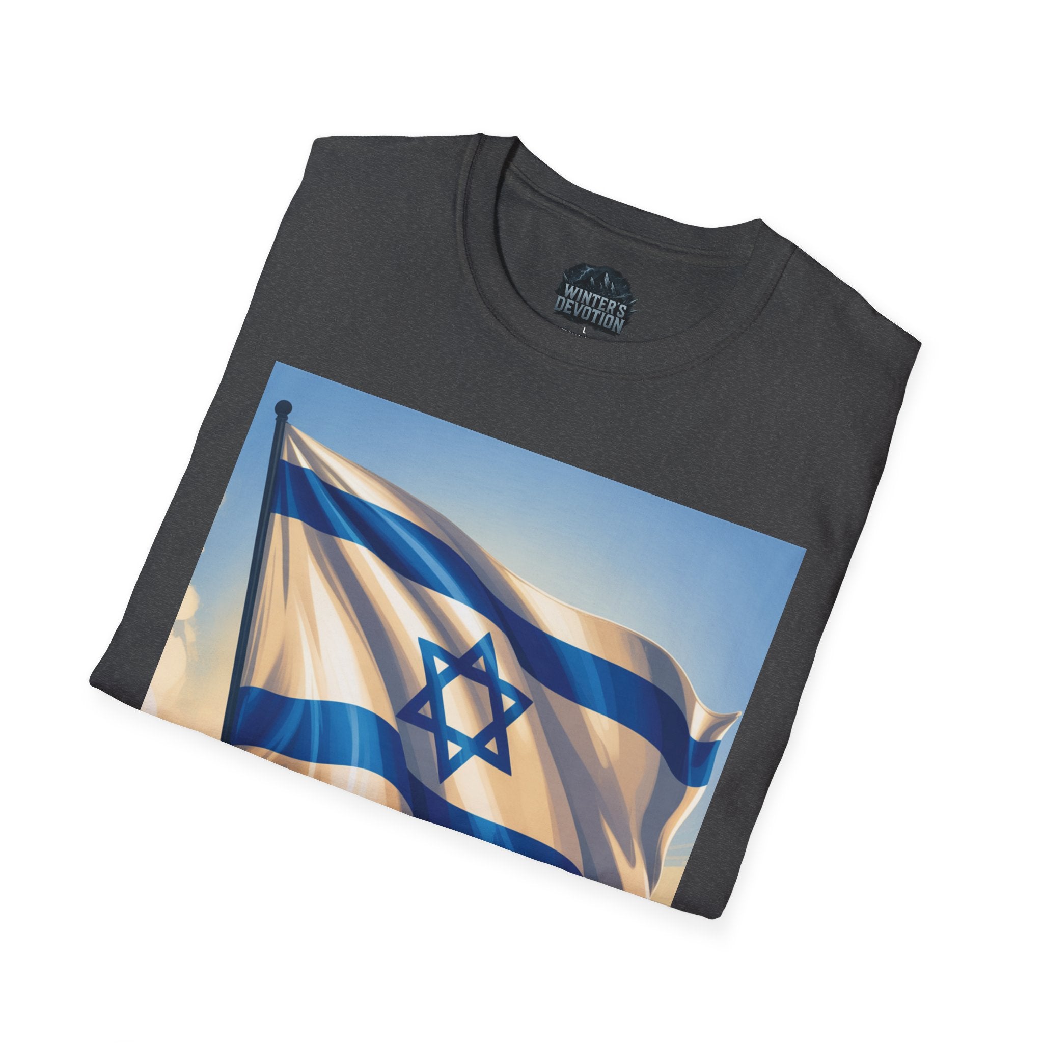 I Stand with Israel Unisex Softstyle T-Shirt, Patriotic Tee, Support Shirt, Gift for Activists, Israel Pride Apparel