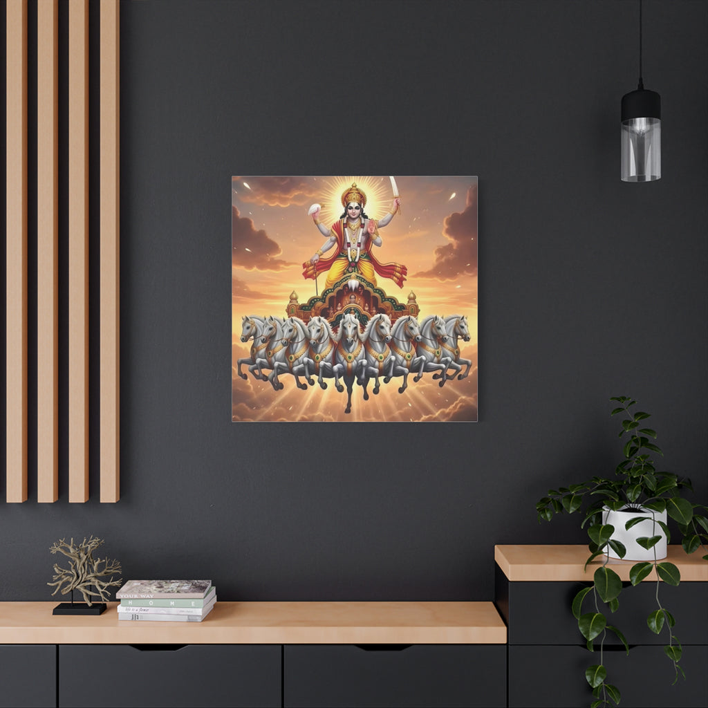Khrisna Divine Canvas Wall Art, Home Decor, Spiritual Gift, Religious Artwork, Hindu Art