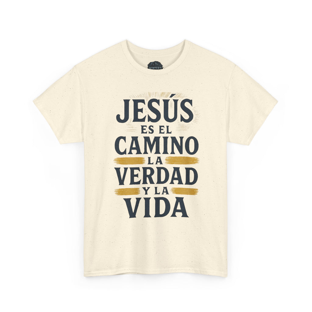 Christian T-Shirt — "Jesús es el camino, la verdad y la vida" Spanish Faith Tee