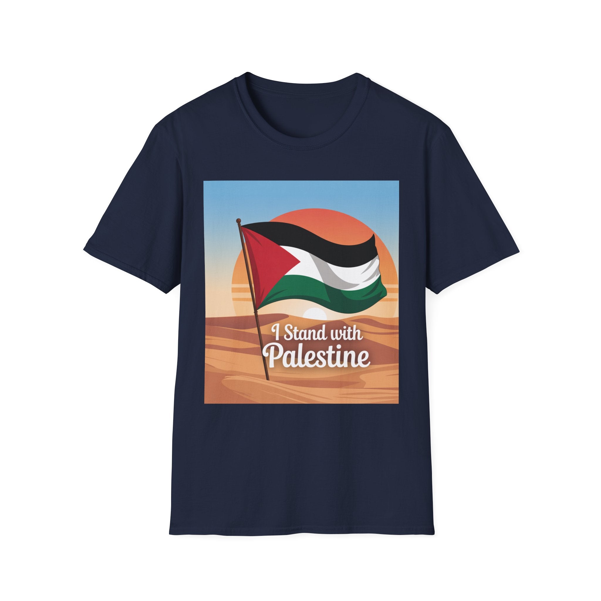 Palestine Pride Unisex Softstyle T-Shirt, Casual Wear, Statement Tee, Gift for Activists, Festival Apparel, Protest Clothing
