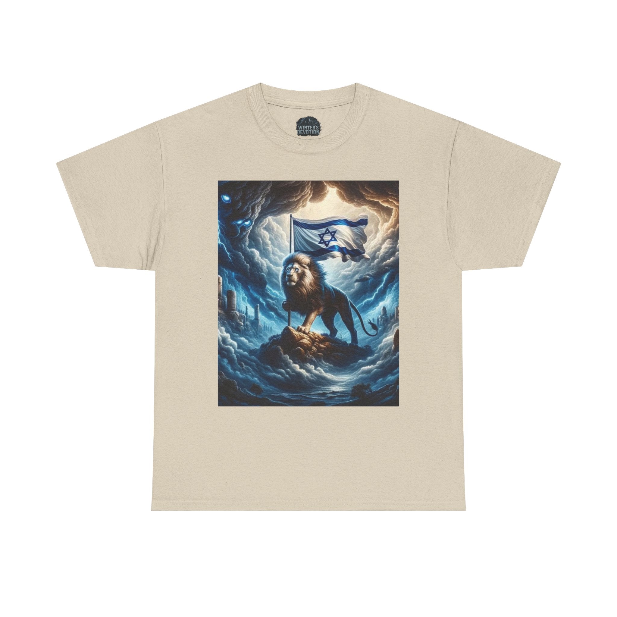 Majestic Lion Unisex Heavy Cotton Tee - Inspirational Apparel, Gift for Animal Lovers, Graphic Tee, Unique T-Shirt, Casual Wear