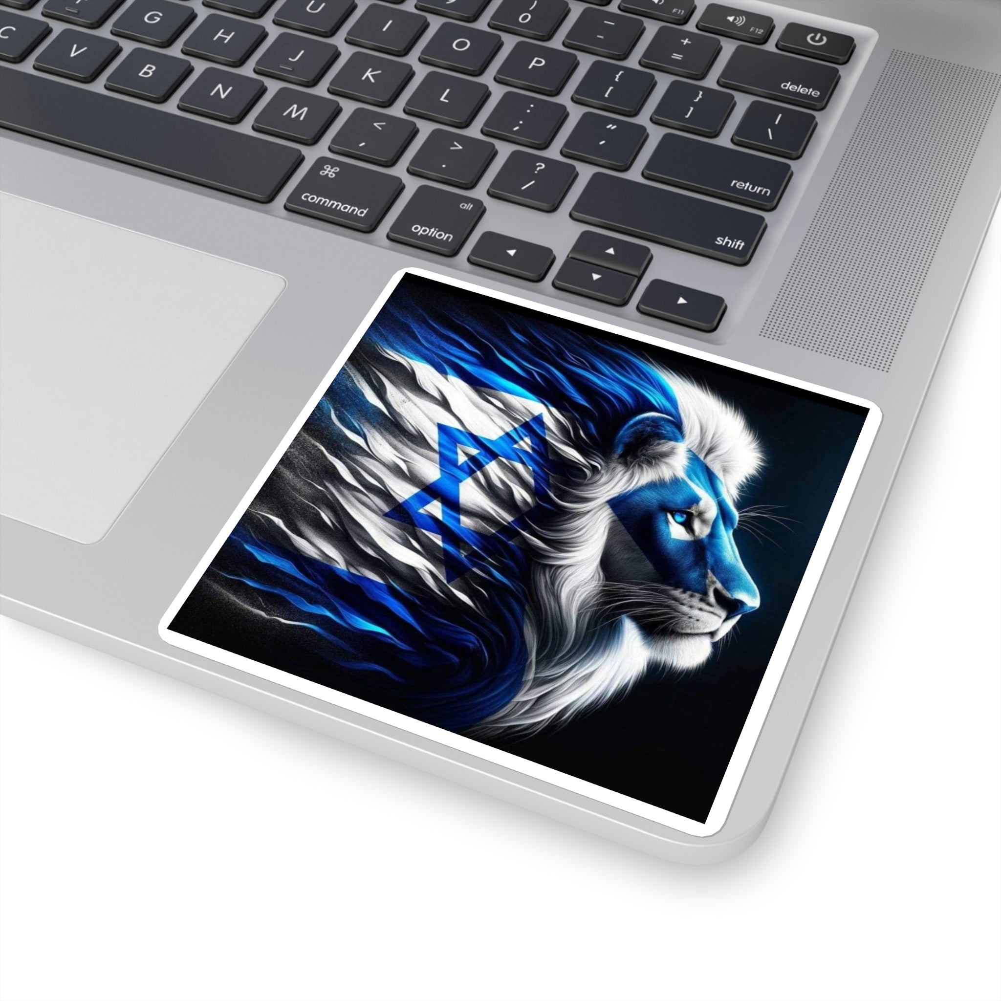 Vibrant Lion Stickers, Pride Stickers, Decor for Laptops, Israel-Themed Art, Dynamic Wall Decor, Gift for Animal Lovers