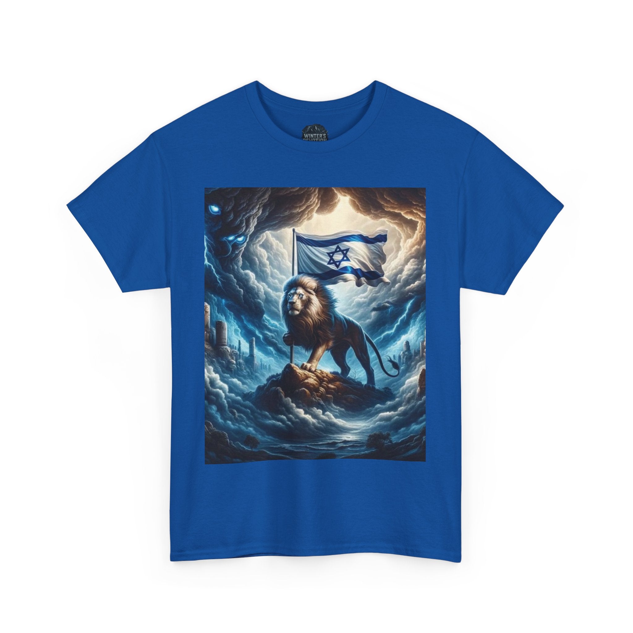 Majestic Lion Unisex Heavy Cotton Tee - Inspirational Apparel, Gift for Animal Lovers, Graphic Tee, Unique T-Shirt, Casual Wear