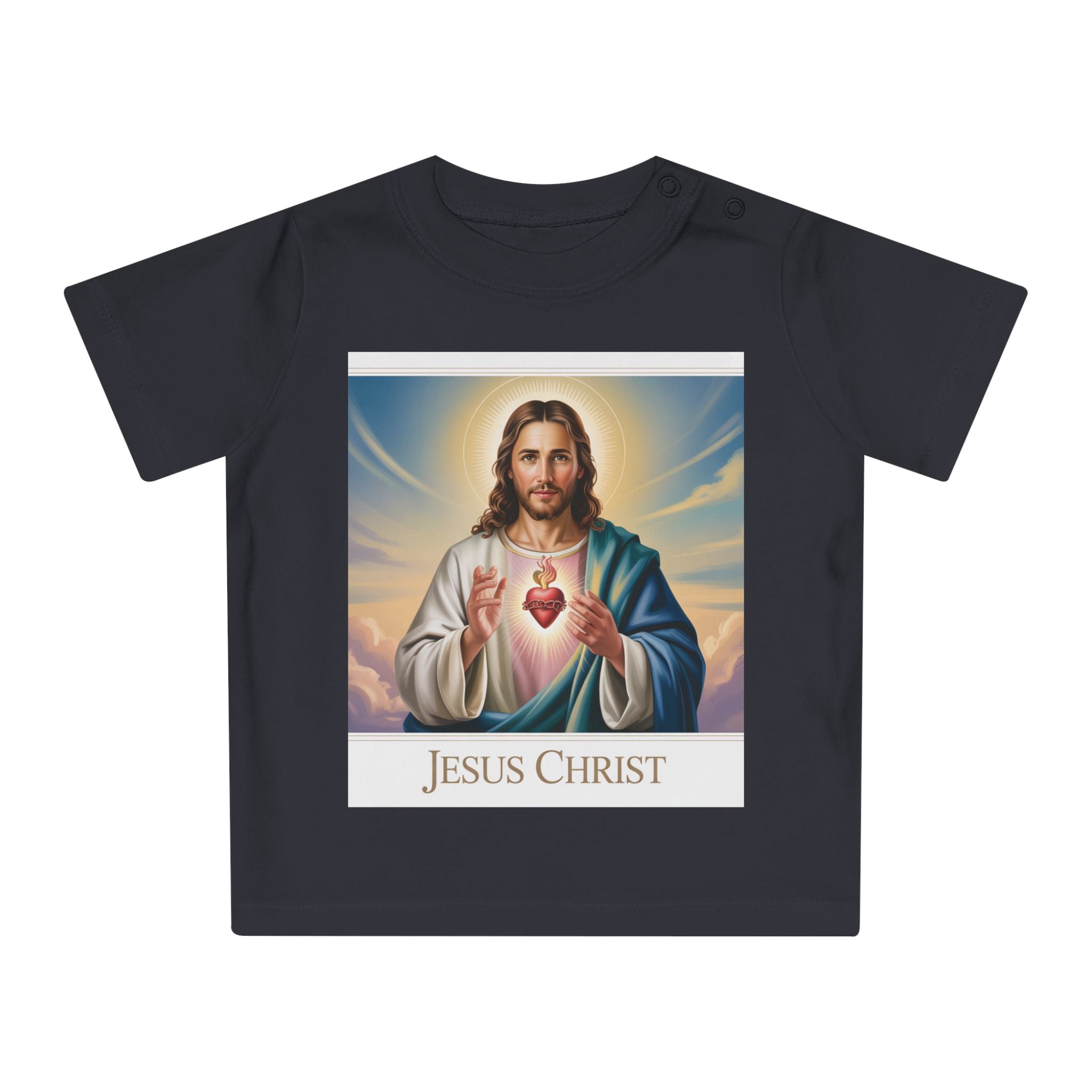 Jesus Christ Baby T-Shirt, Cute Christening Outfit, Infant Religious Apparel, Baby Shower Gift, First Communion Top