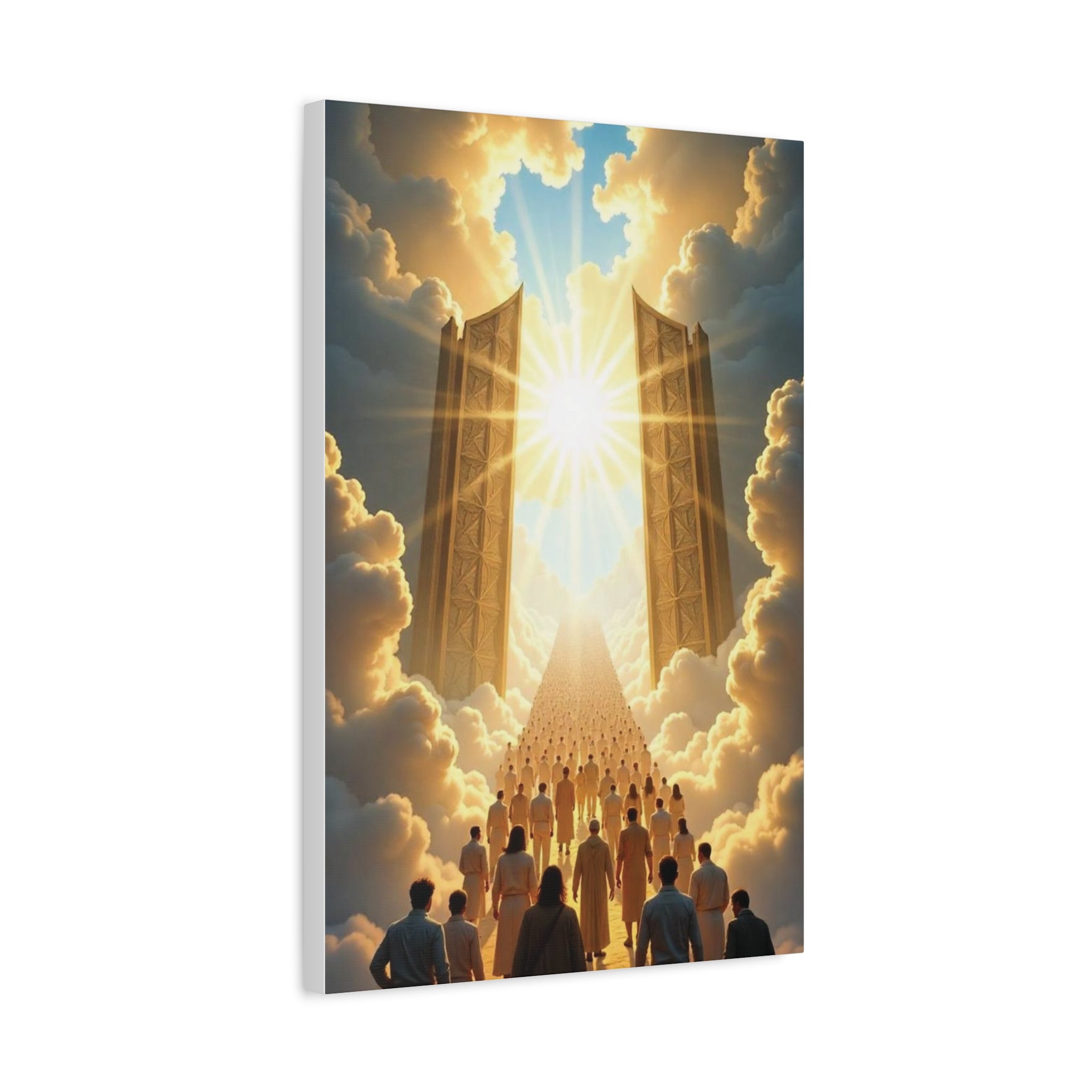 Inspirational Heavens Gate Matte Canvas Art, Uplifting Wall Decor, Hopeful Home Art, Motivational Canvas Print, Spiritual Canvas Decoration