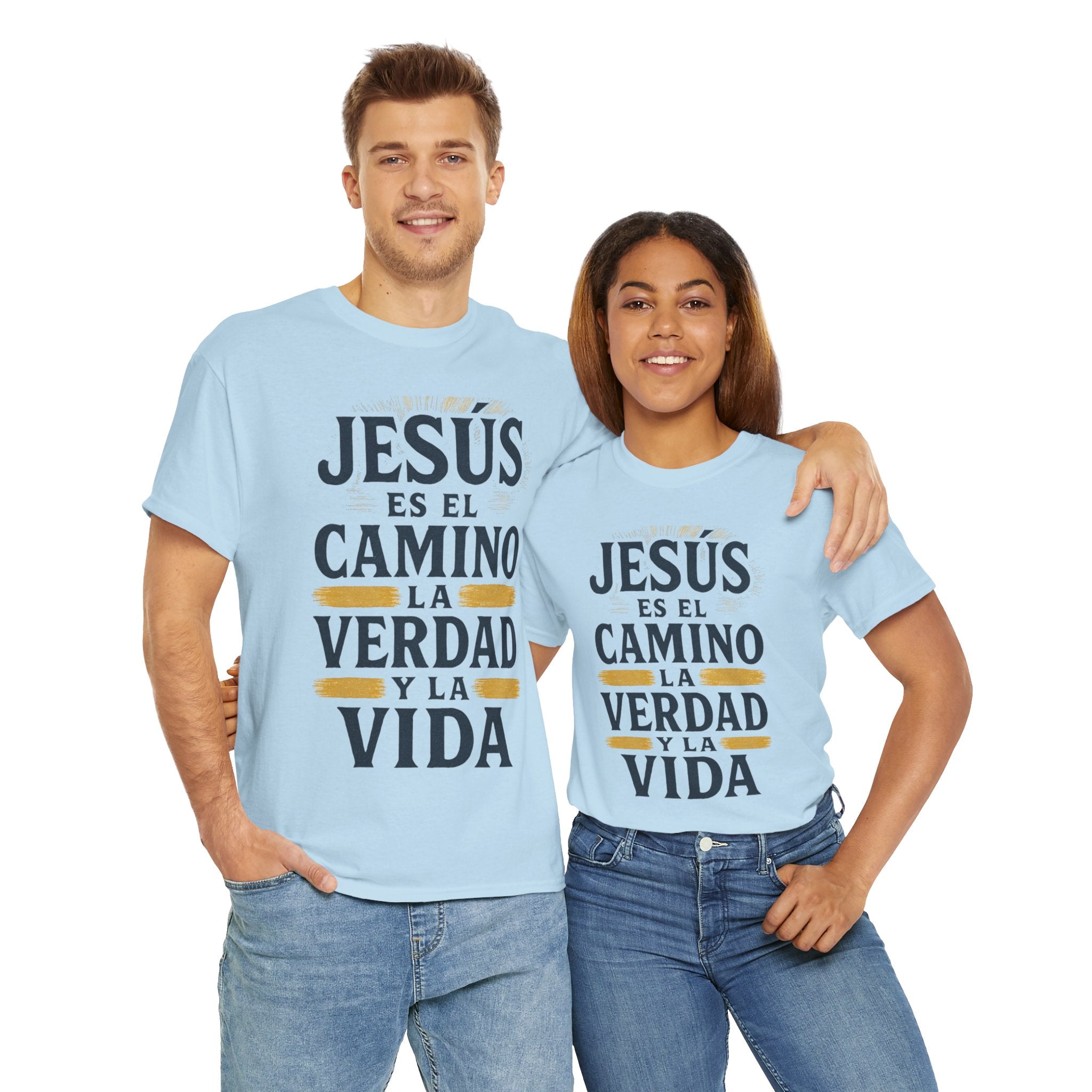 Christian T-Shirt — "Jesús es el camino, la verdad y la vida" Spanish Faith Tee