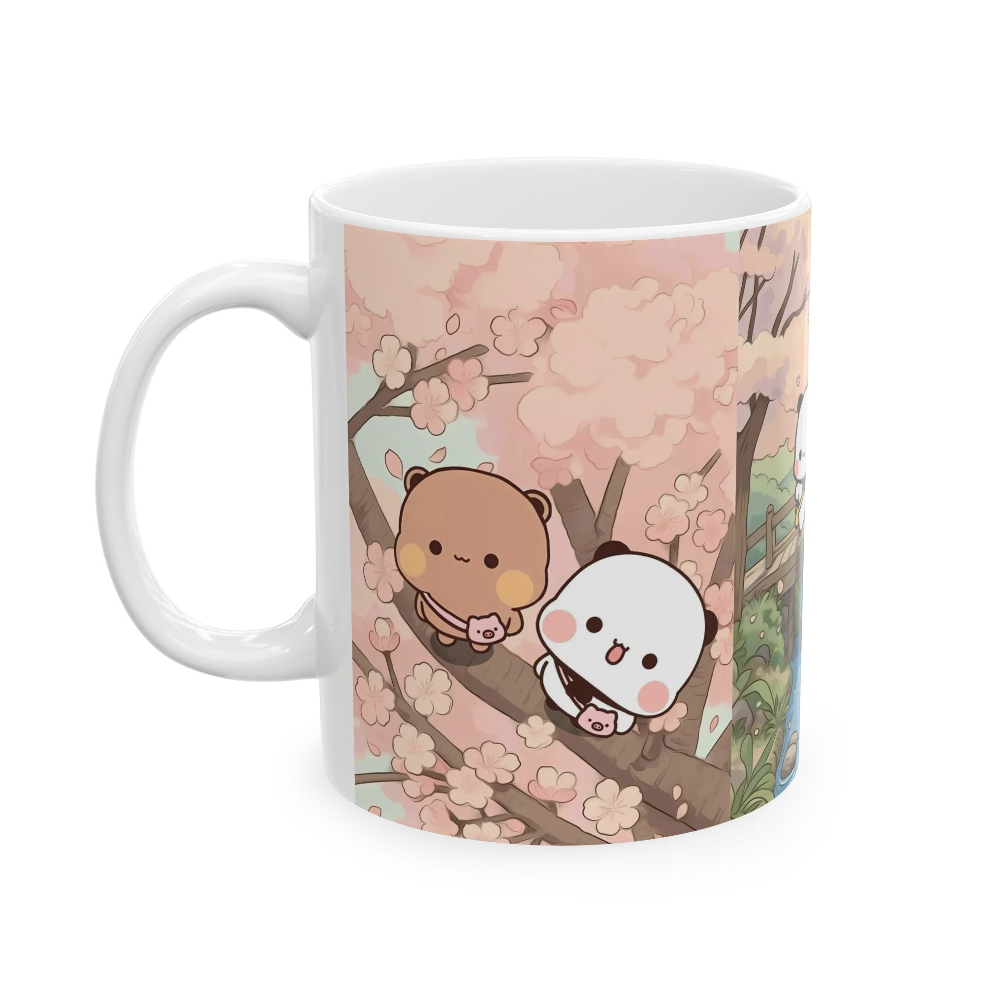Cute Animal Ceramic Mug, Cozy Tea Cup, Adorable Gift for Animal Lovers, Coffee Lover's Mug, Unique Birthday Present, Spring Decor