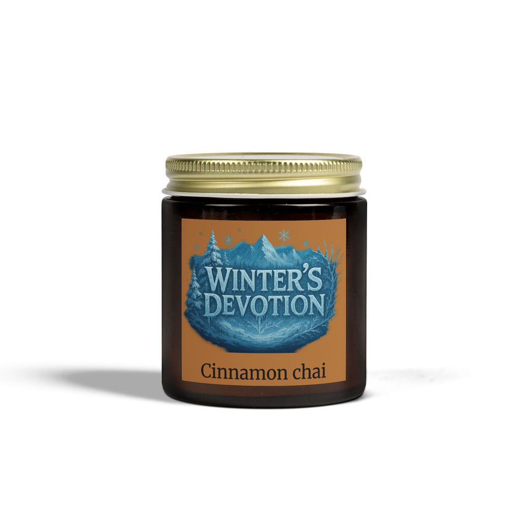 Winter's Devotion Scented Candles - Cozy Cinnamon Chai Aromatherapy, Relaxation, Home Decor, Gifts, Candles for Holidays