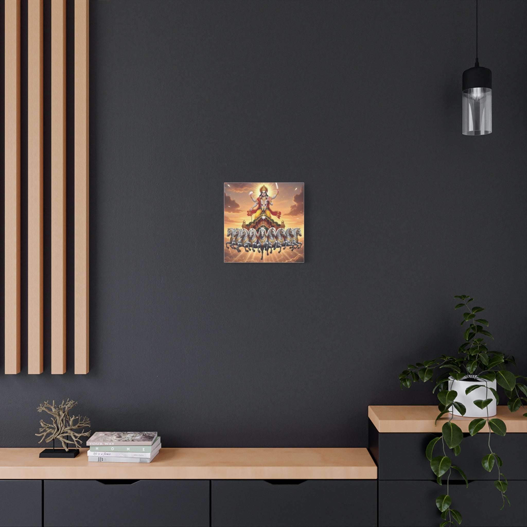 Khrisna Divine Canvas Wall Art, Home Decor, Spiritual Gift, Religious Artwork, Hindu Art