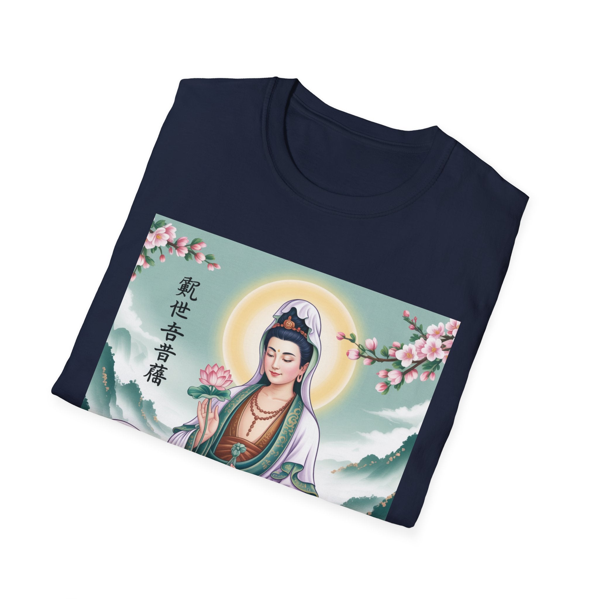 Buddha Guan Yin Graphic T-Shirt, Spiritual Tee, Meditation Top, Zen Apparel, Gift for Yogis, Mindfulness Clothing